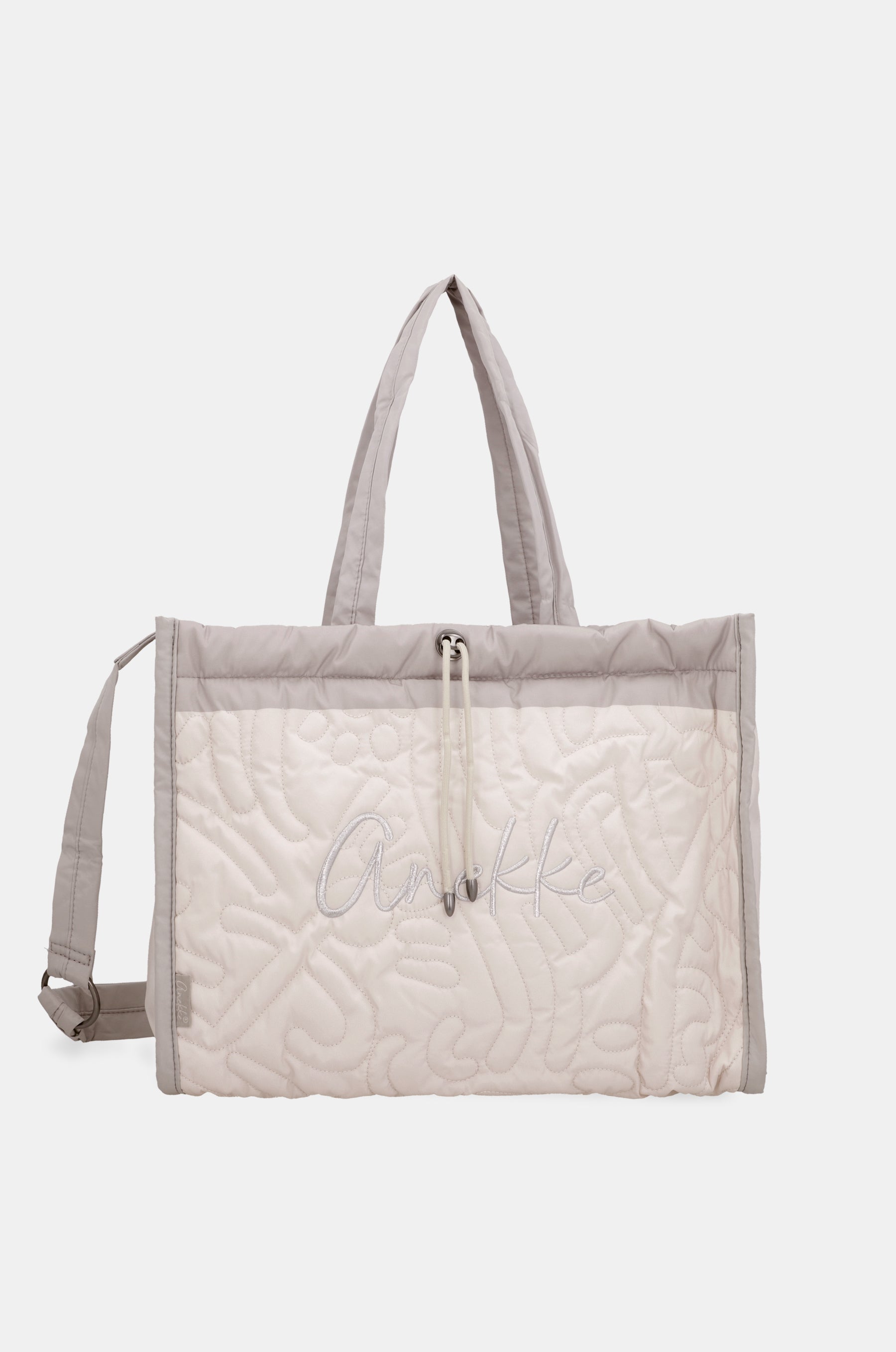 Sac de plage matelassé blanc