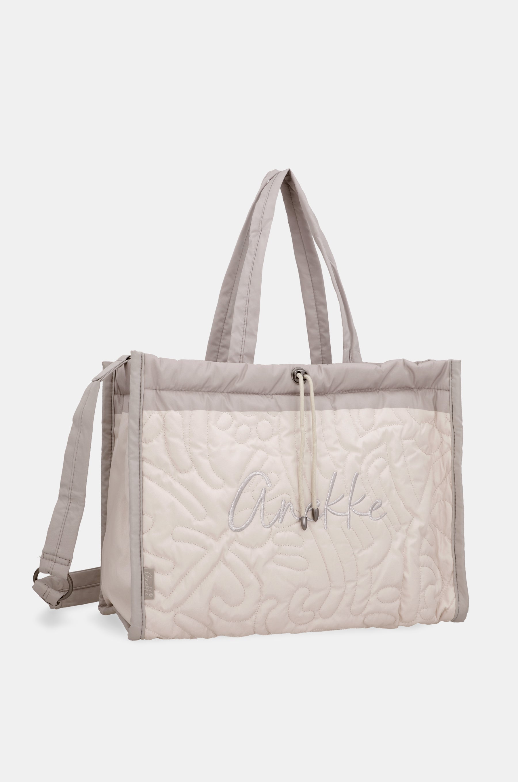 Sac de plage matelassé blanc