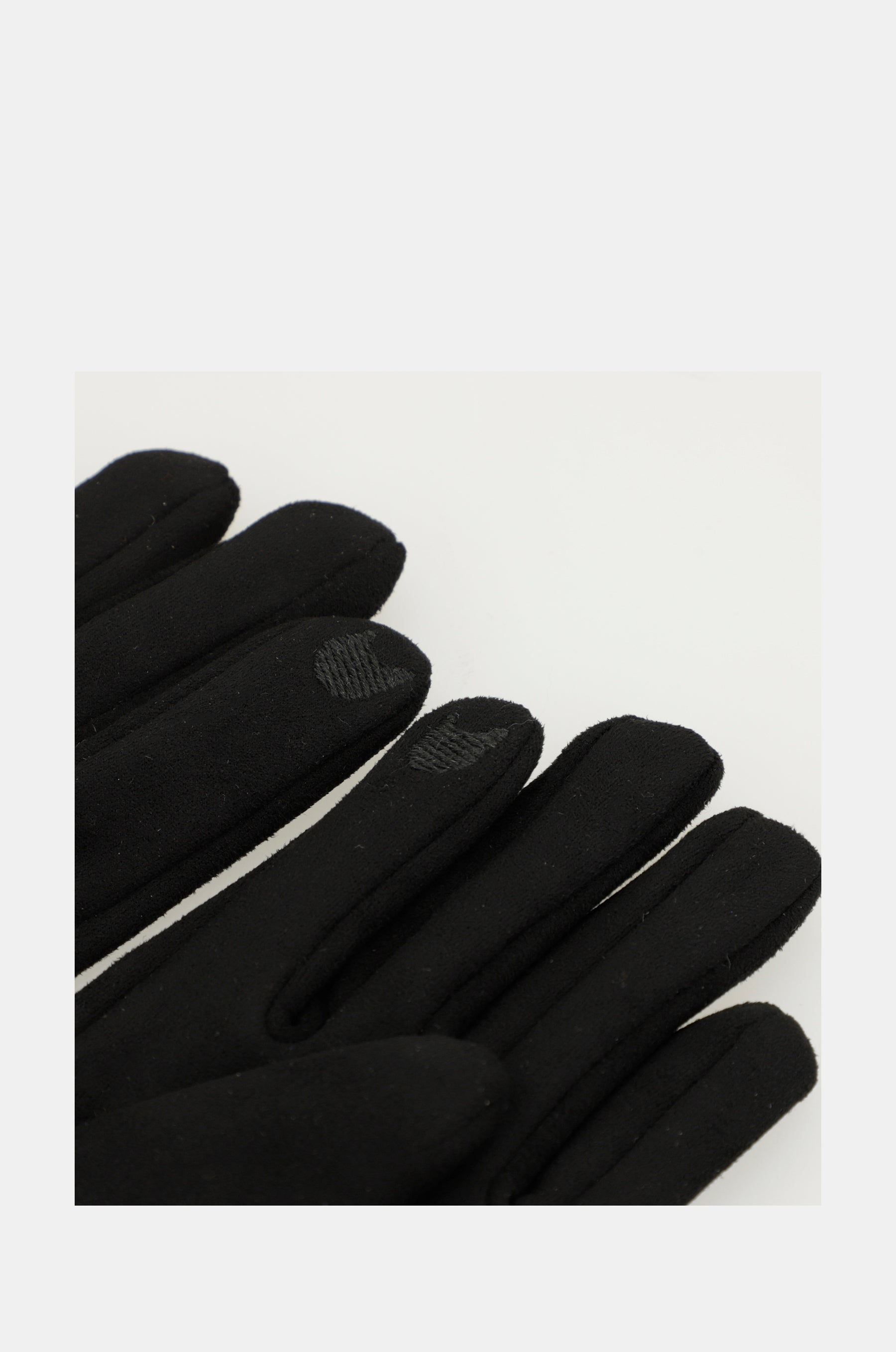 Gants doublés en polaire noirs