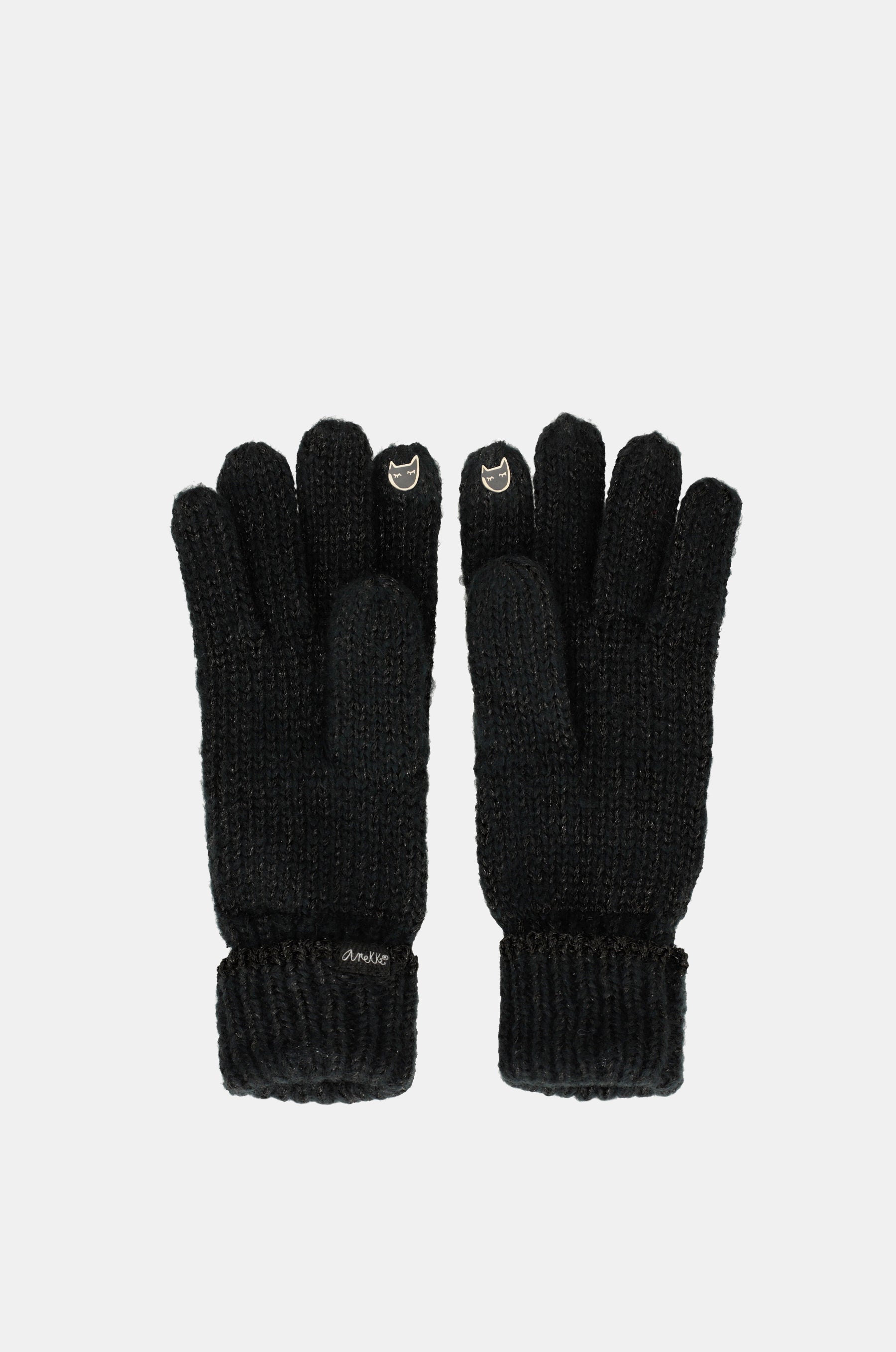 Gants logomania noirs