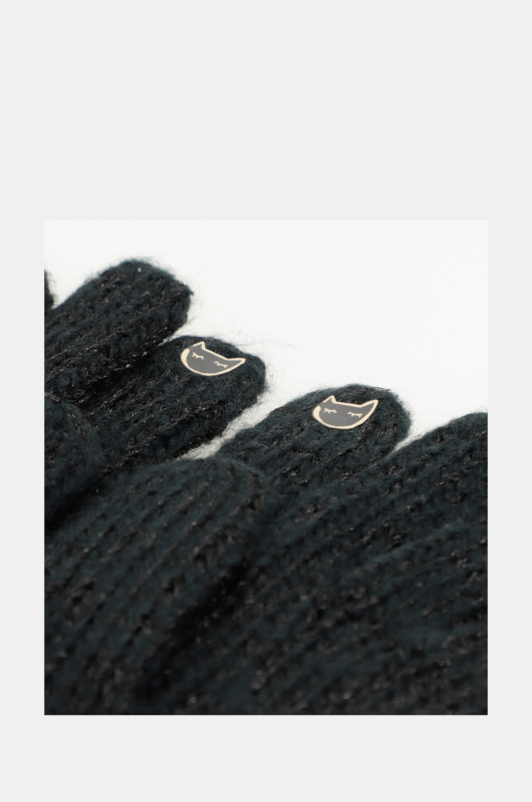 Gants logomania noirs