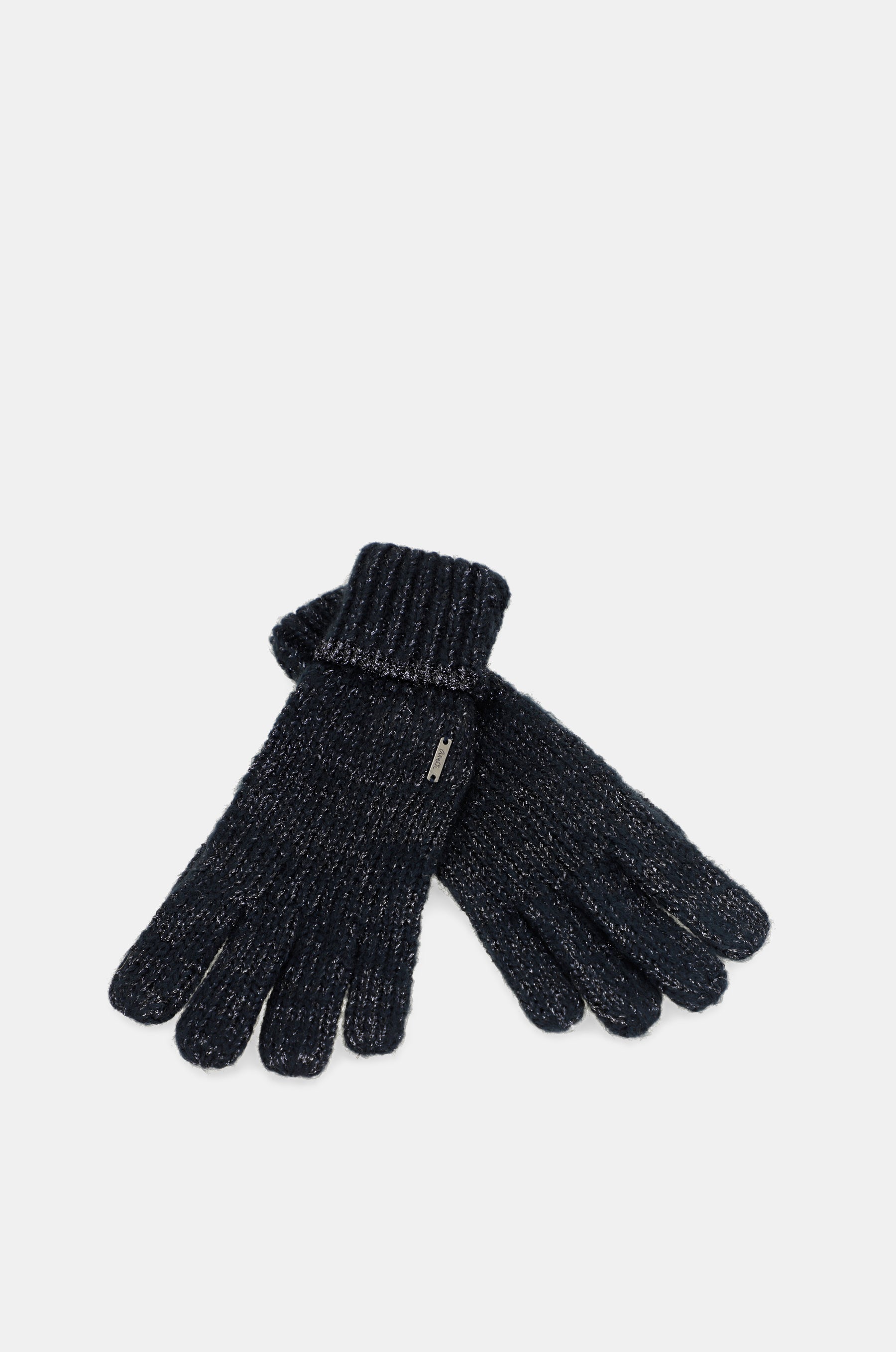 Gants logomania bleu marine