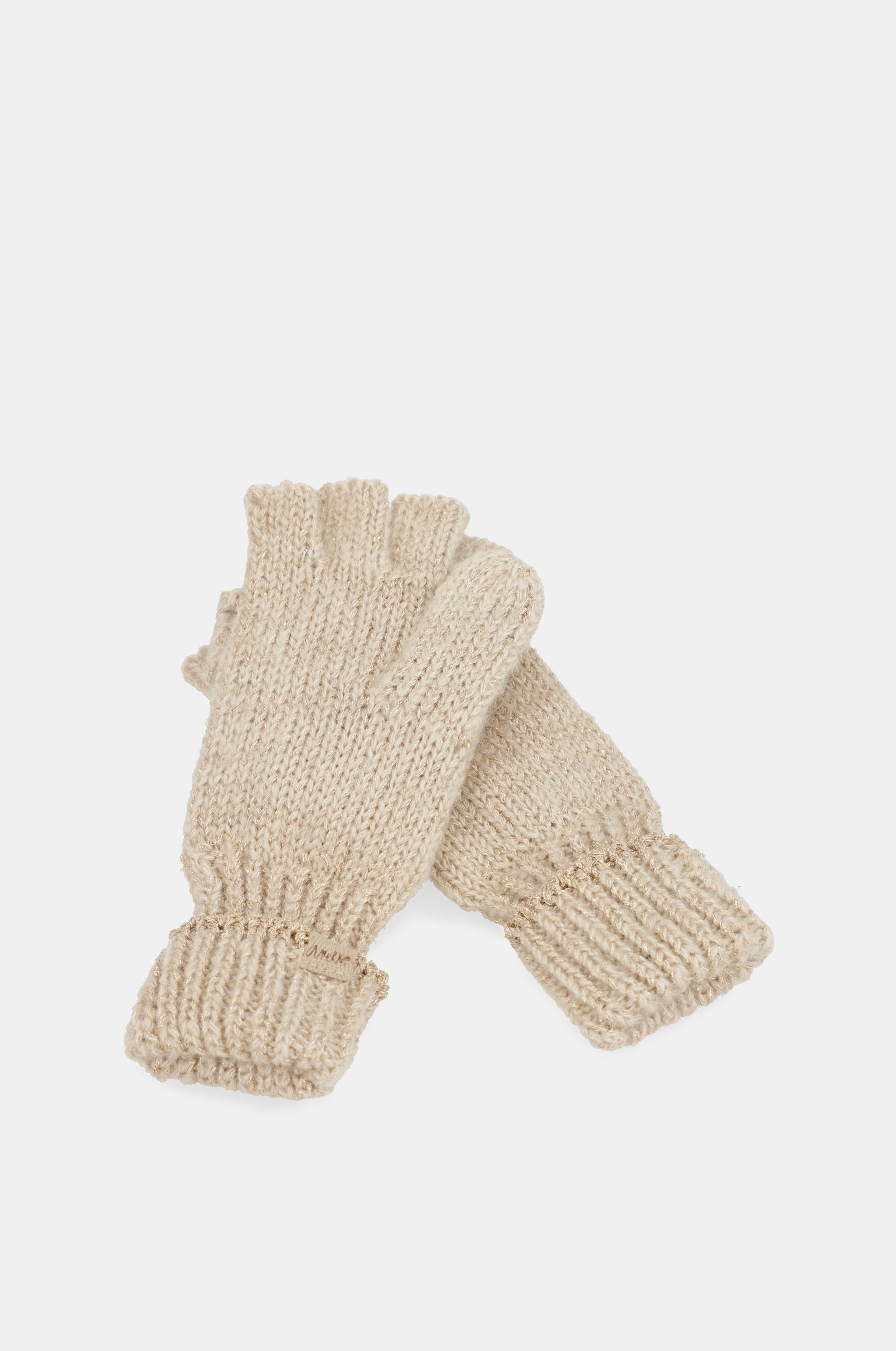 Moufles logo beige