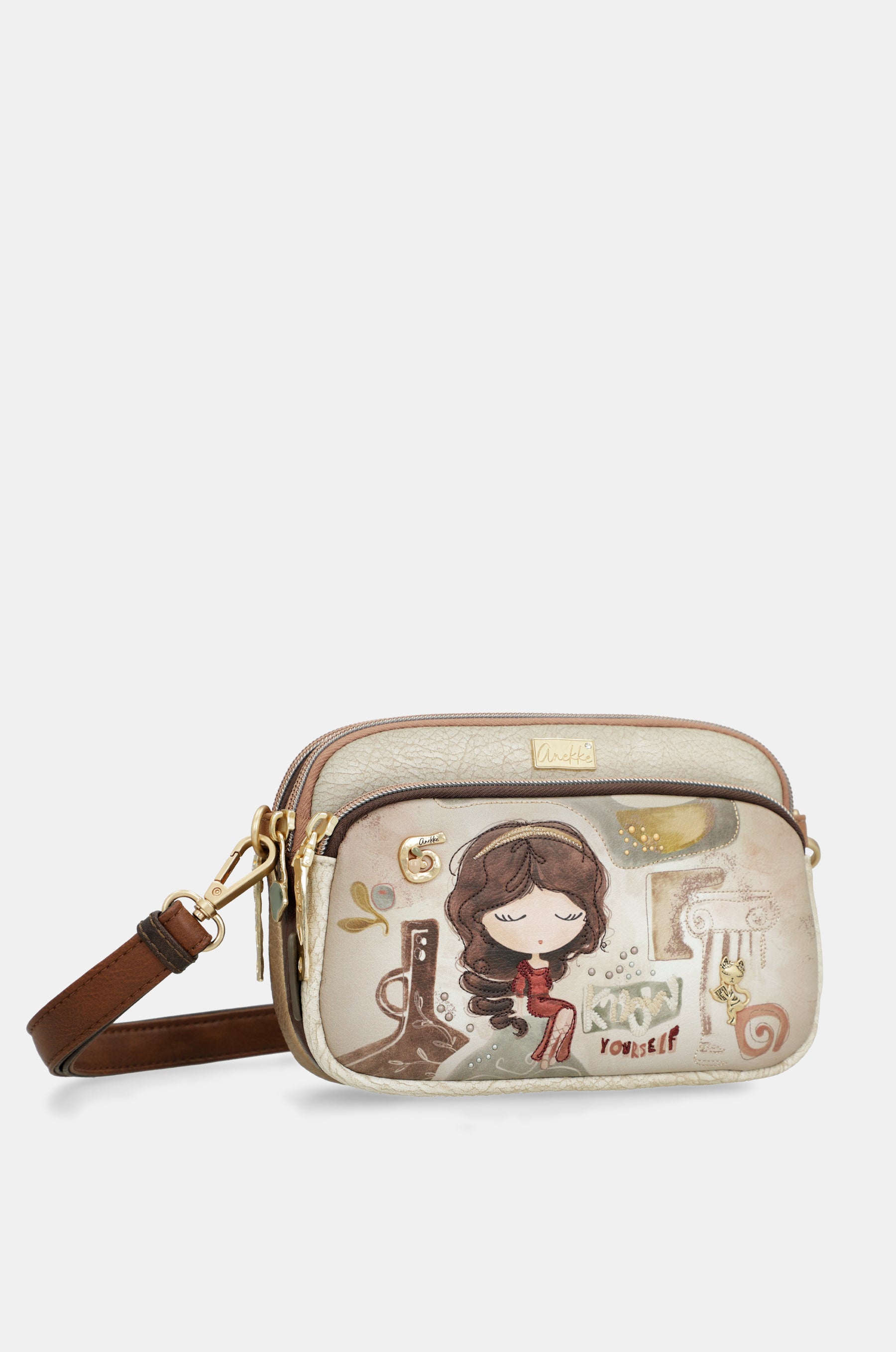 Petit sac à bandoulière à 3 compartiments Muse