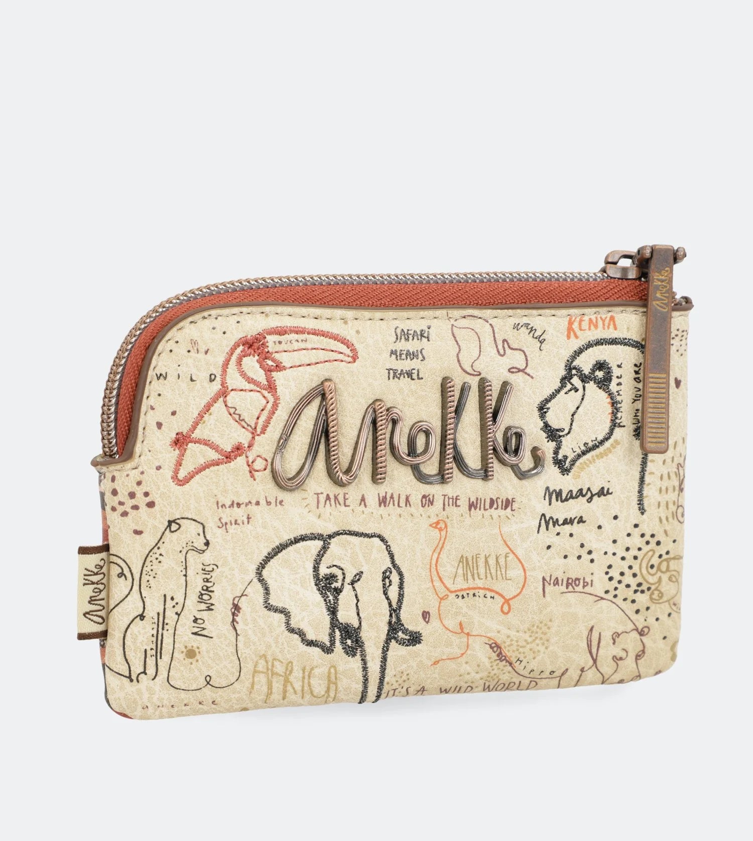 Monedero con cremallera Safari Fusion