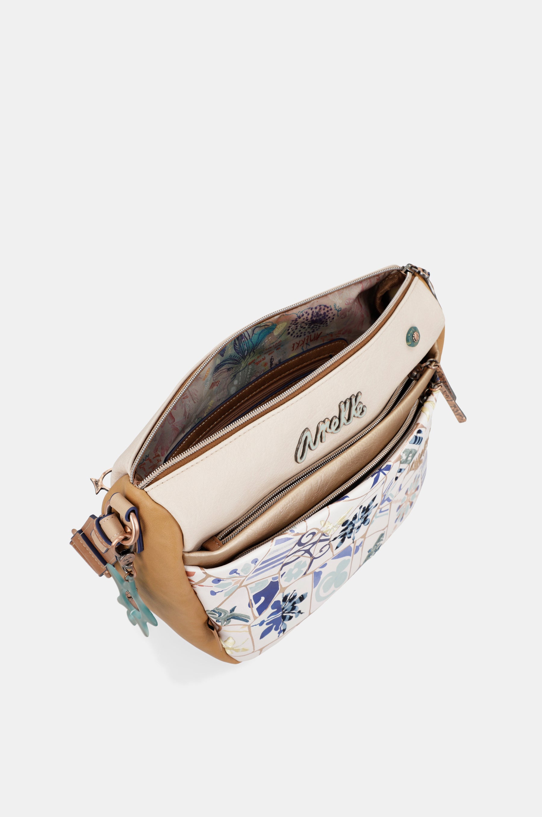 Sac à bandoulière à imprimé carreau au lever du soleil anekke