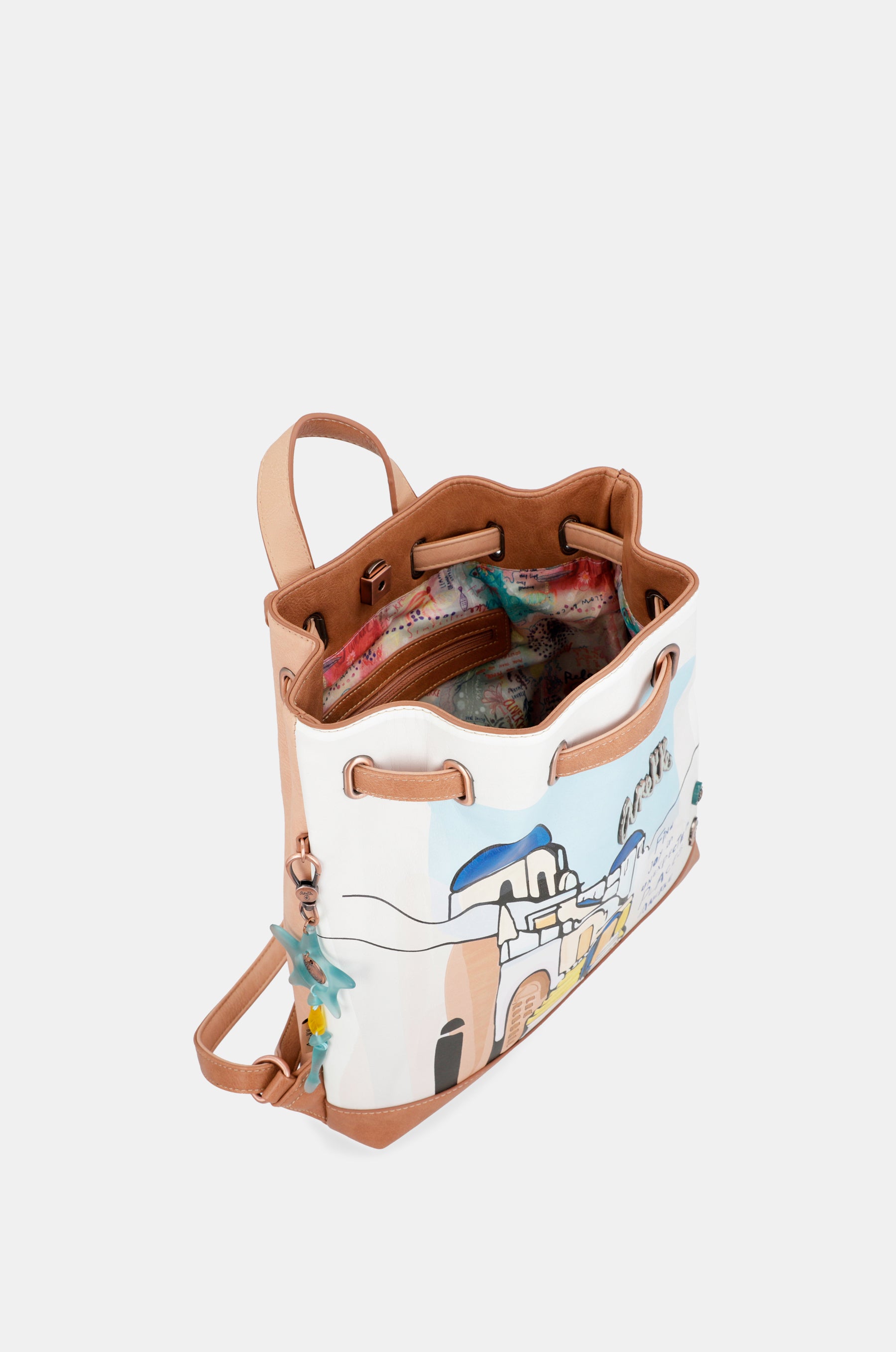 Sac à dos de style bombardier au lever du soleil