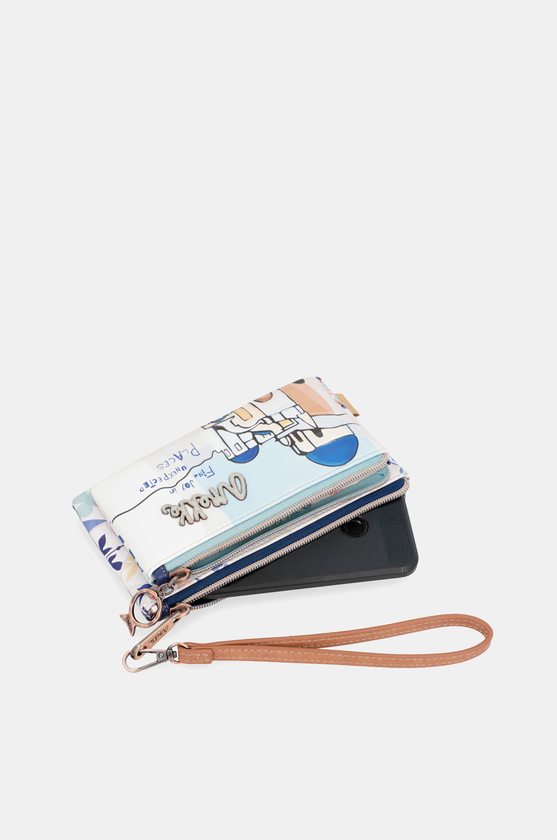Sunrise Wallet Purse avec sangle à main