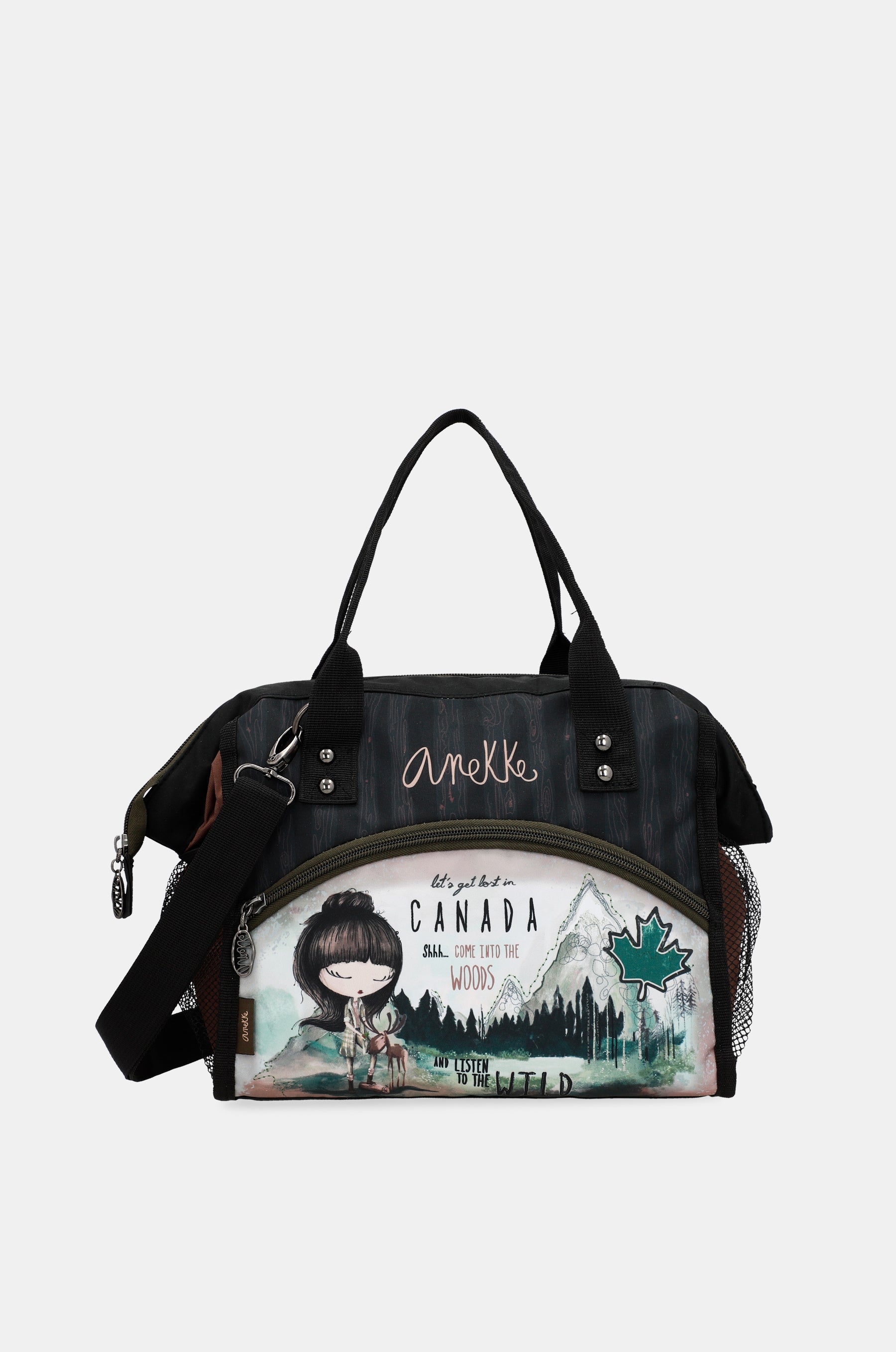 Sac de porte-aliments avec bandoulière la forêt