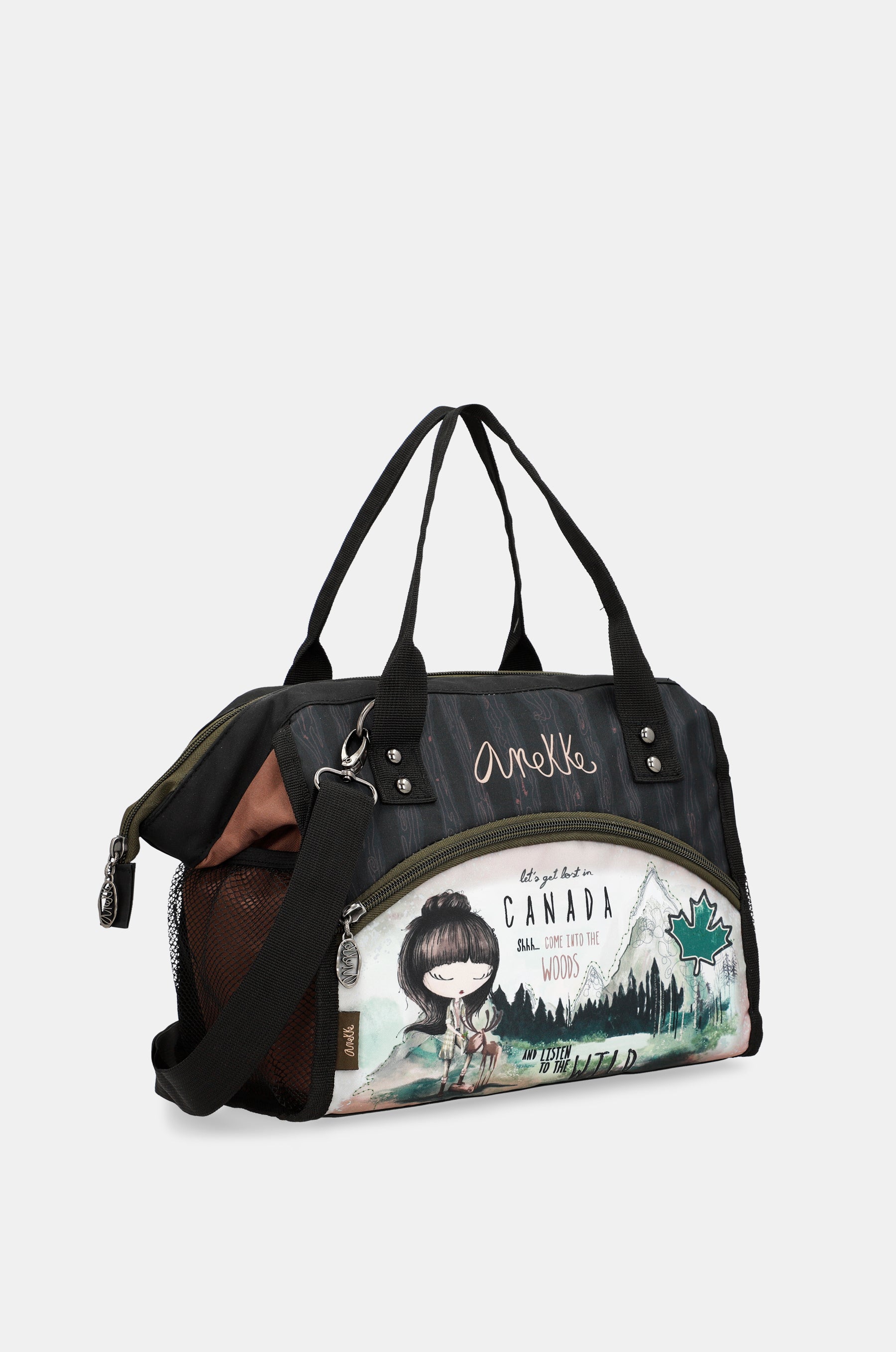 Sac de porte-aliments avec bandoulière la forêt