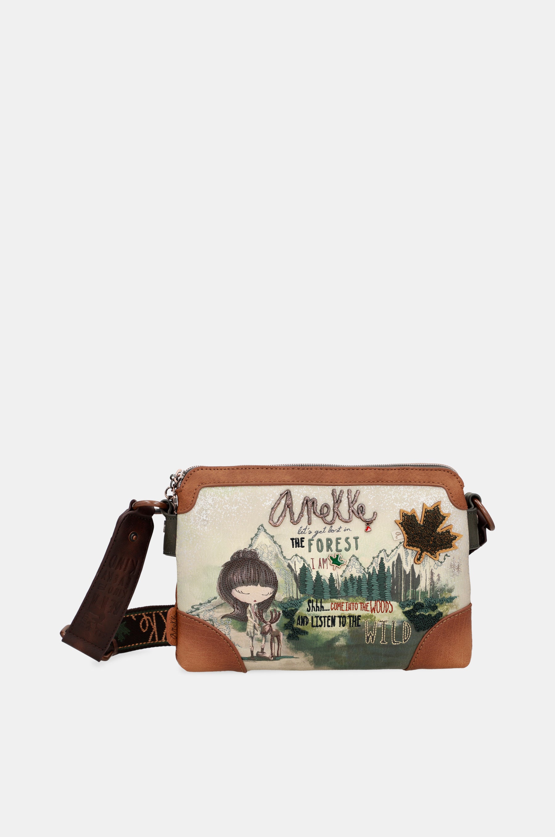 Le sac à bandoulière à double compartiment forêt