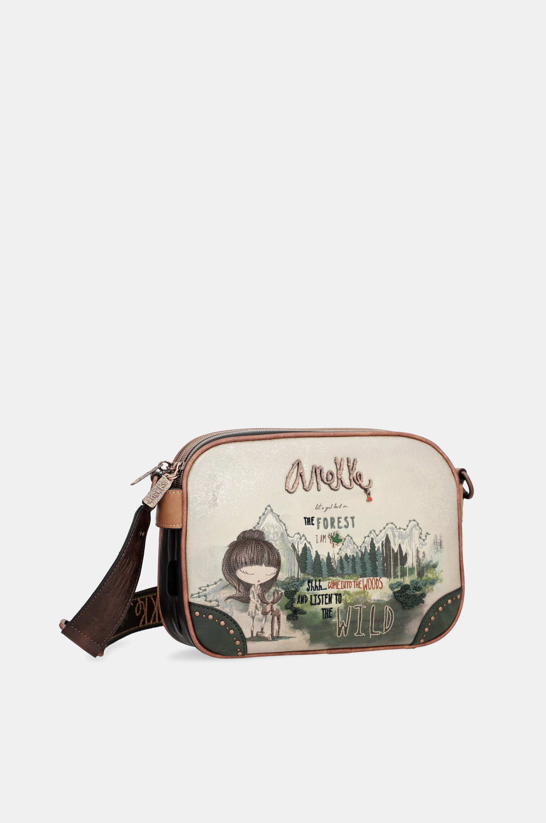 Le sac messager de la forêt à triple compartiment