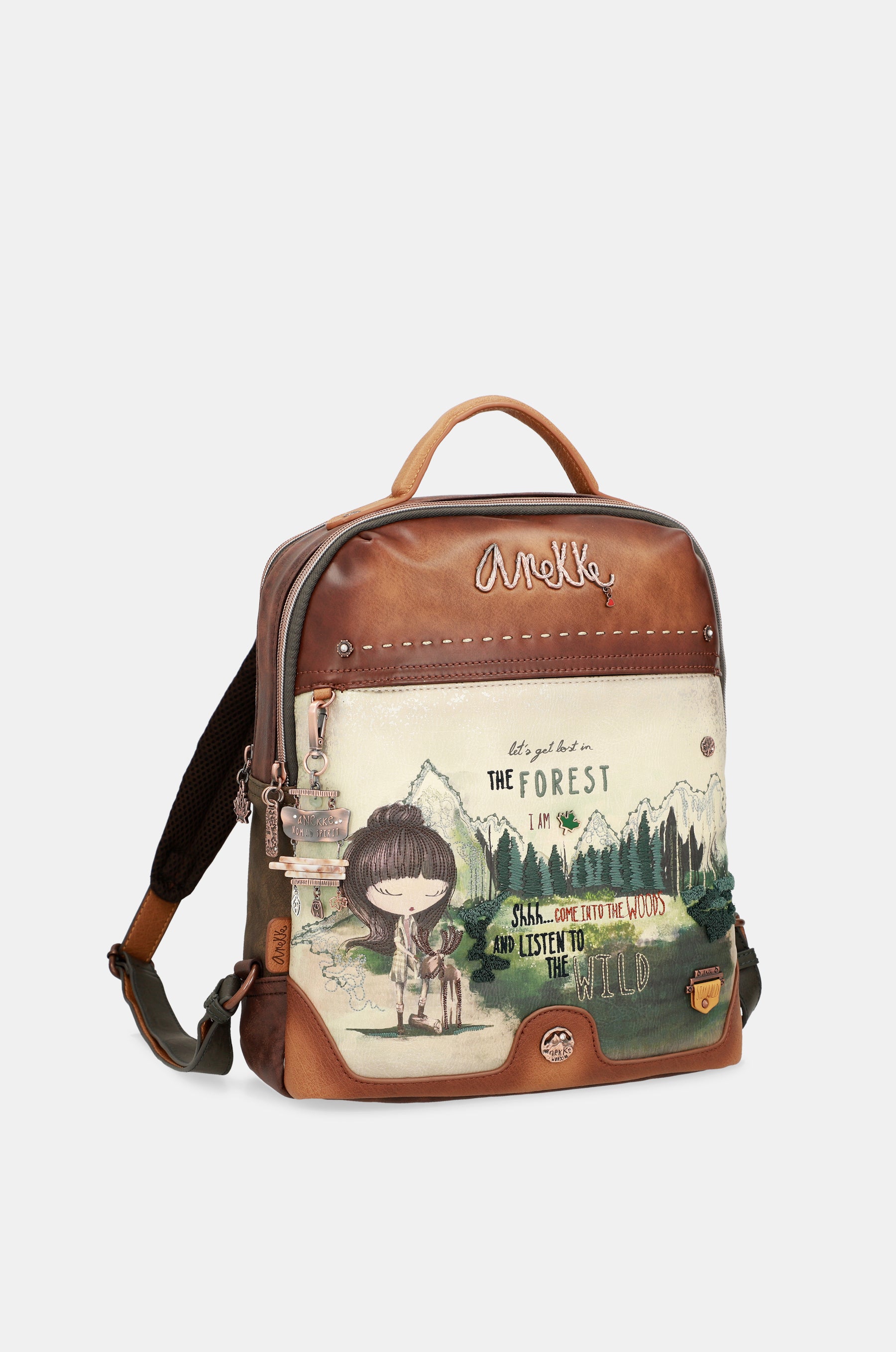 Le grand sac à dos à double compartiment forêt