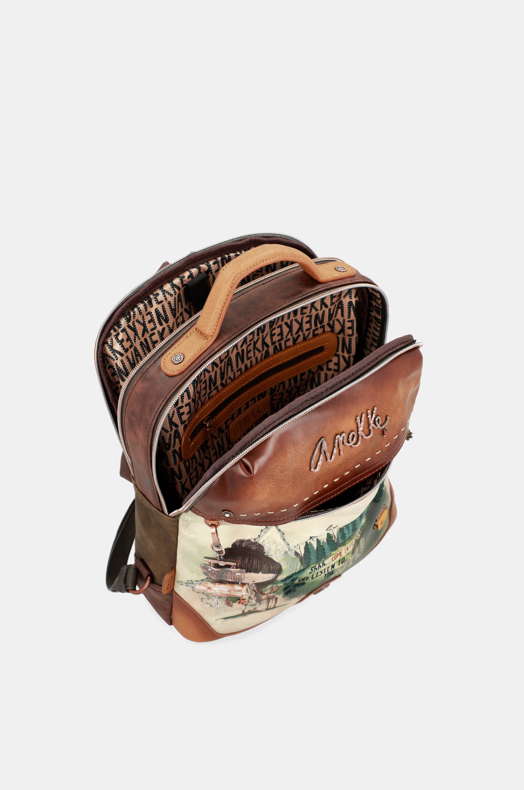 Le grand sac à dos à double compartiment forêt