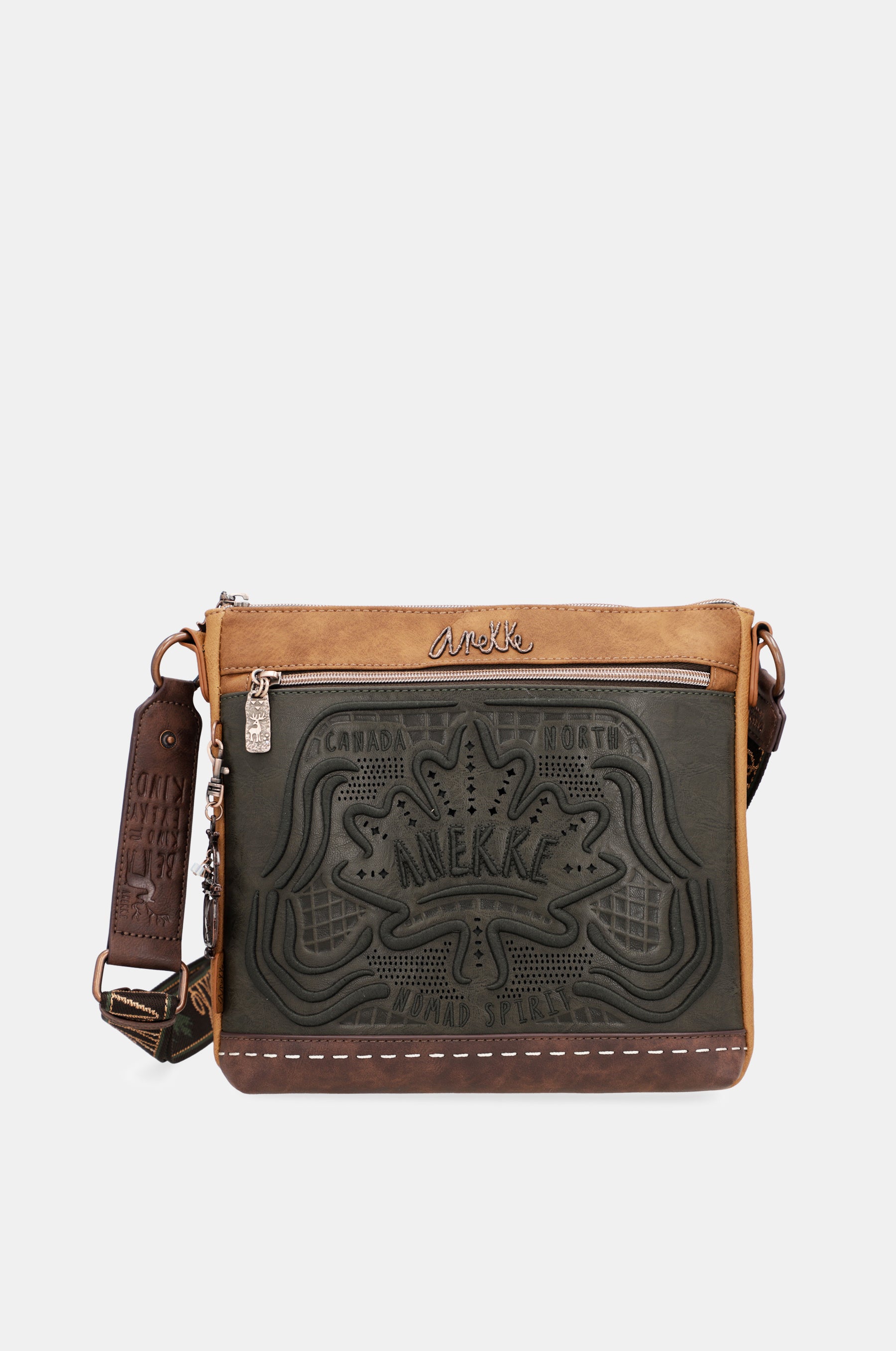 Sac d'épaule moyen vert sauvage