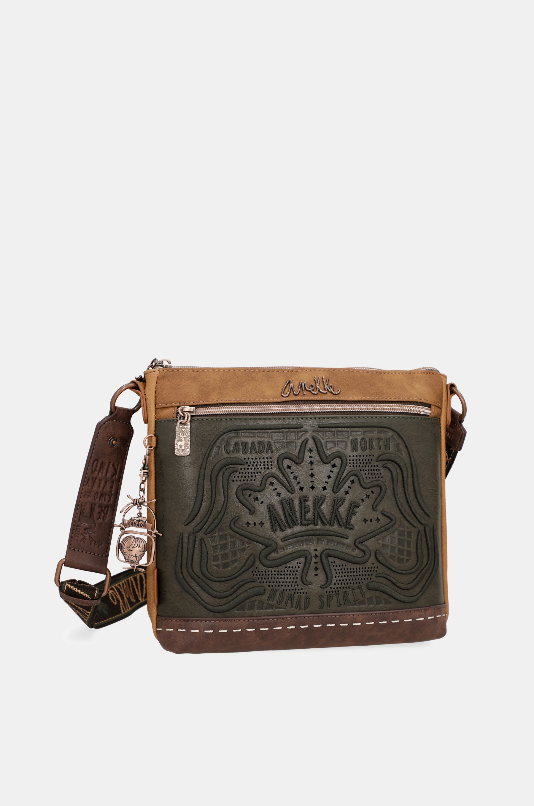 Sac d'épaule moyen vert sauvage