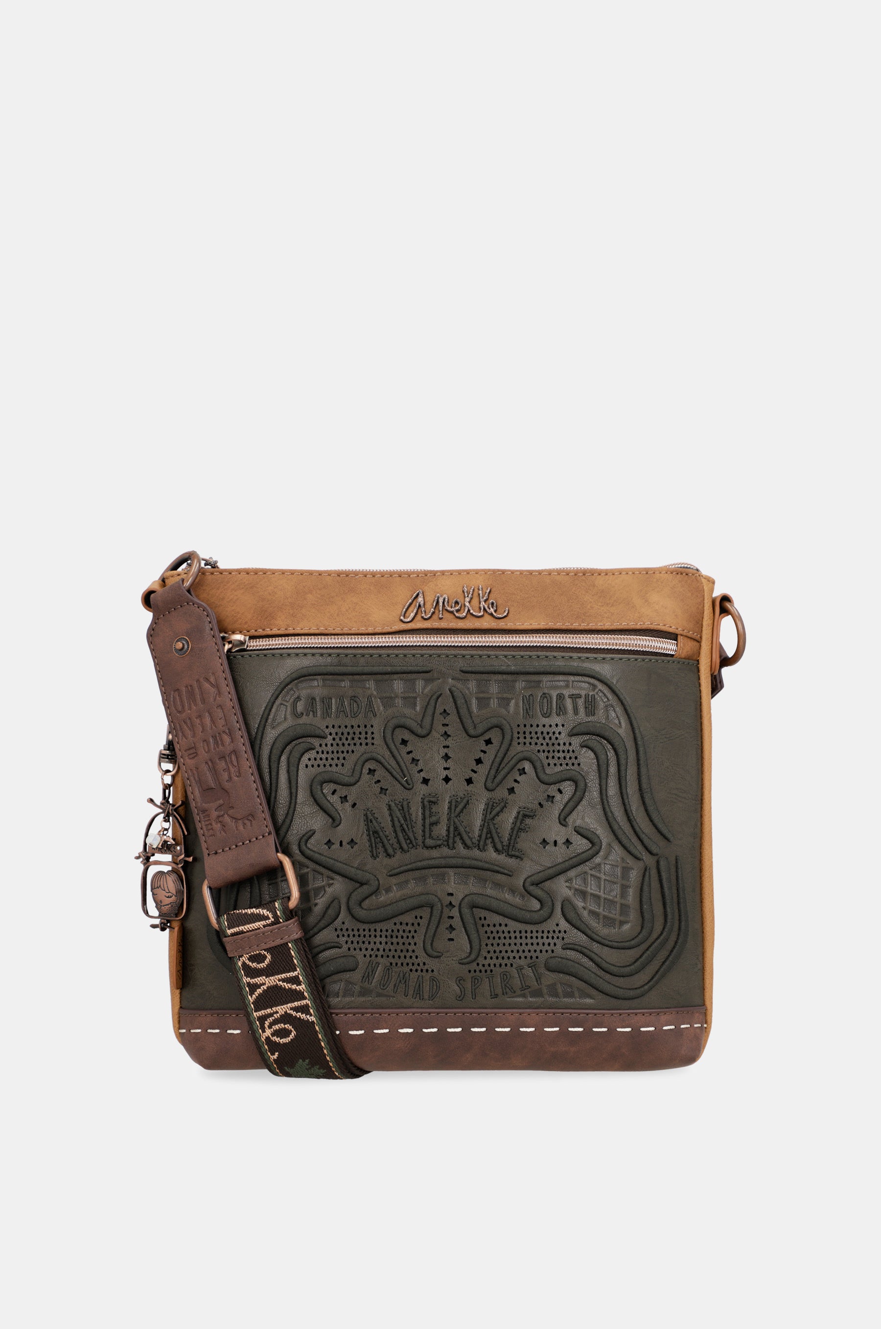 Sac d'épaule moyen vert sauvage