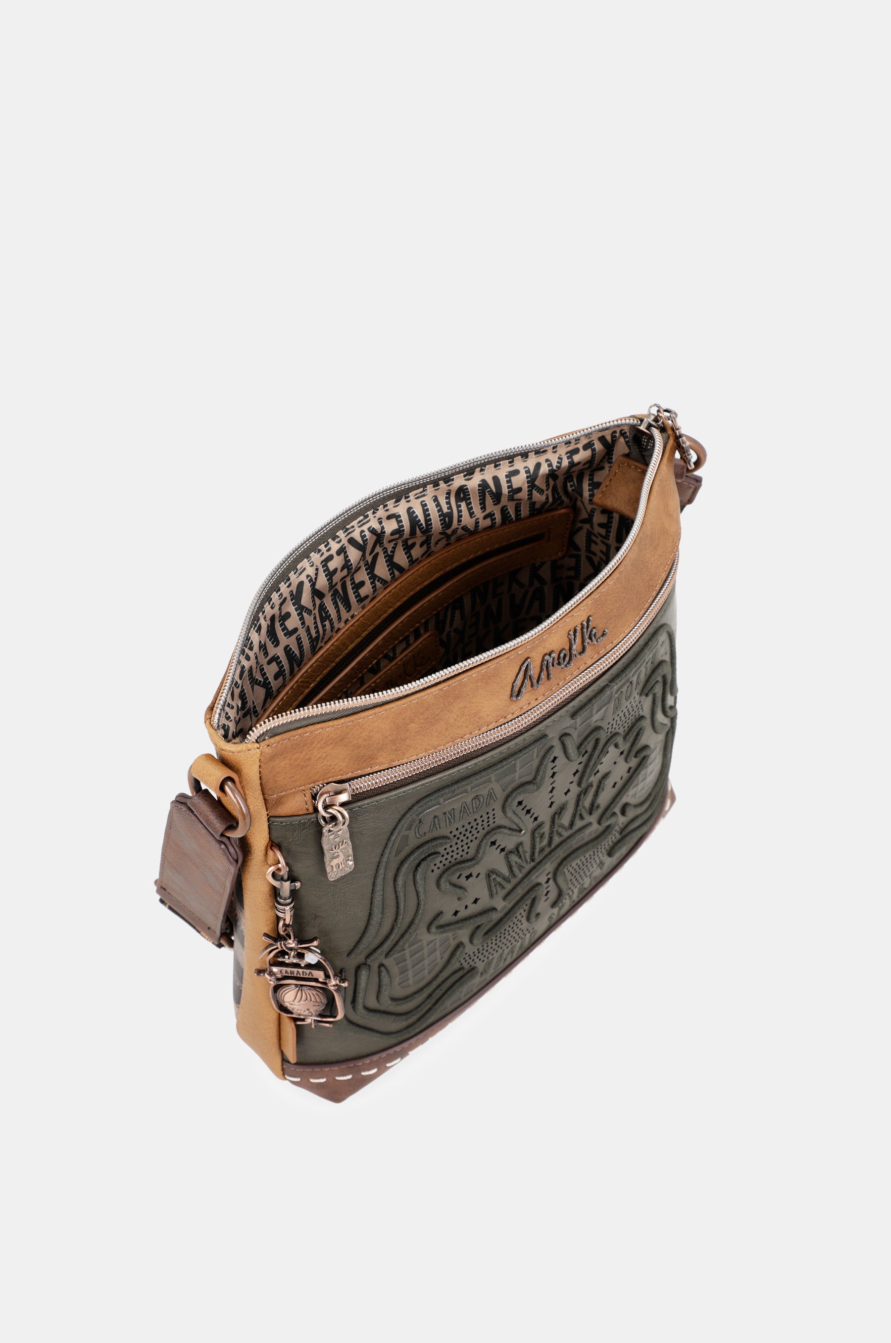 Sac d'épaule moyen vert sauvage