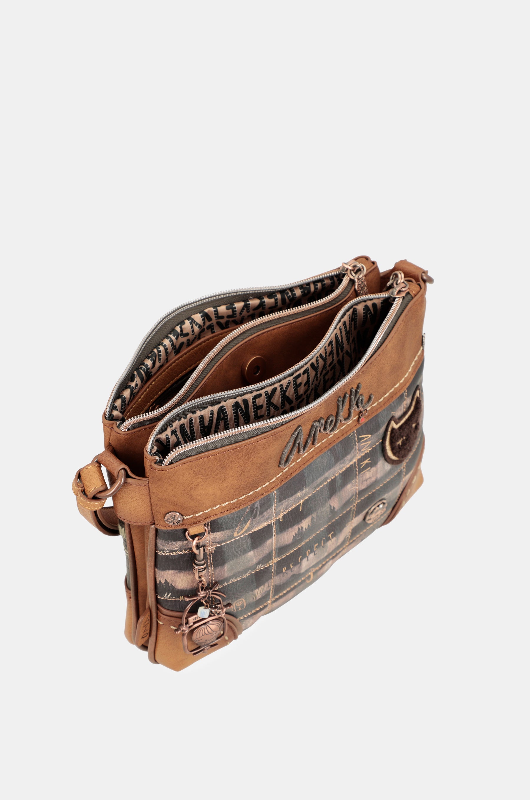 Sac à bandoulière sauvage à double compartiment