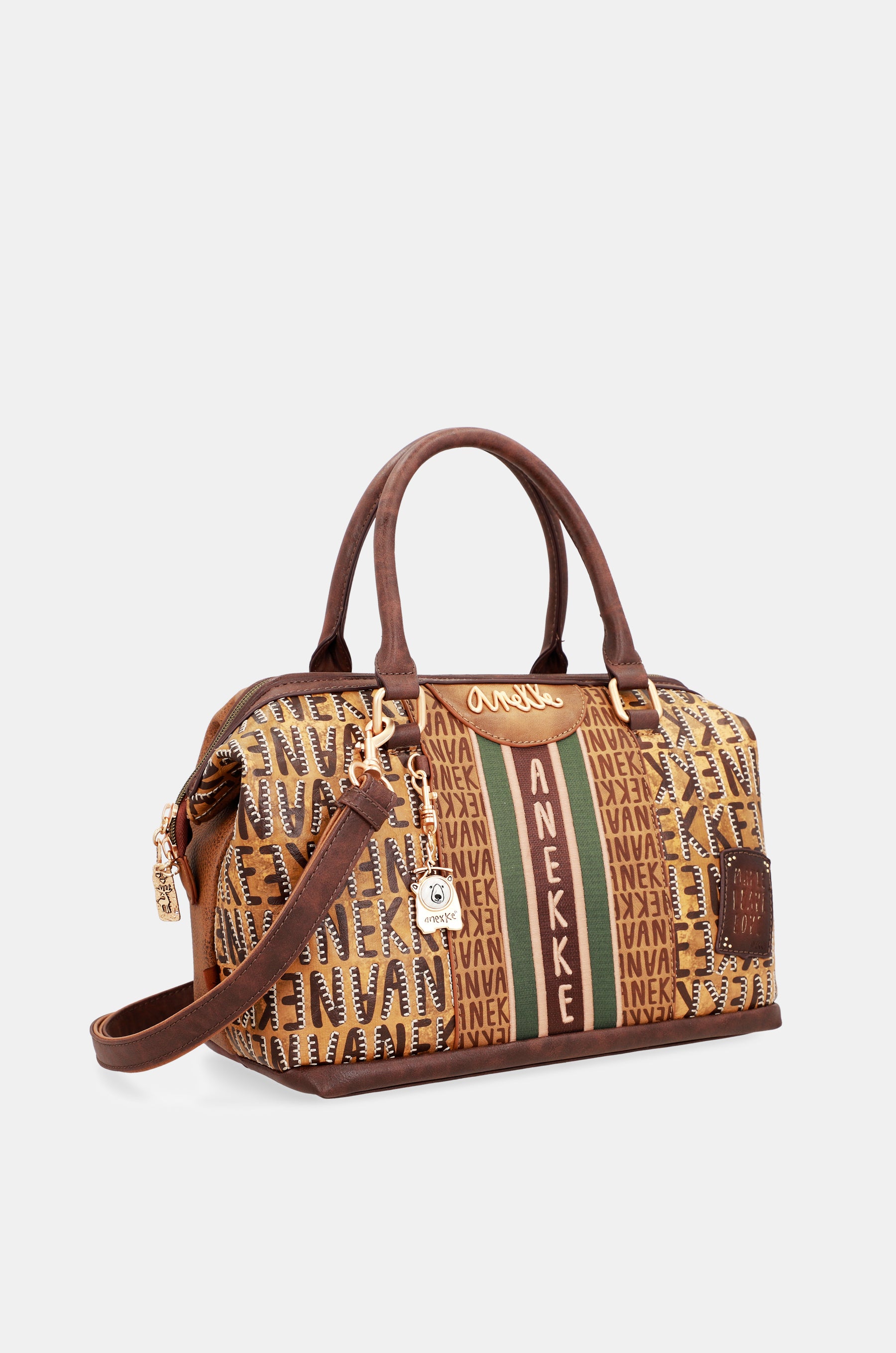 Sac de bowling de logo brun urbain