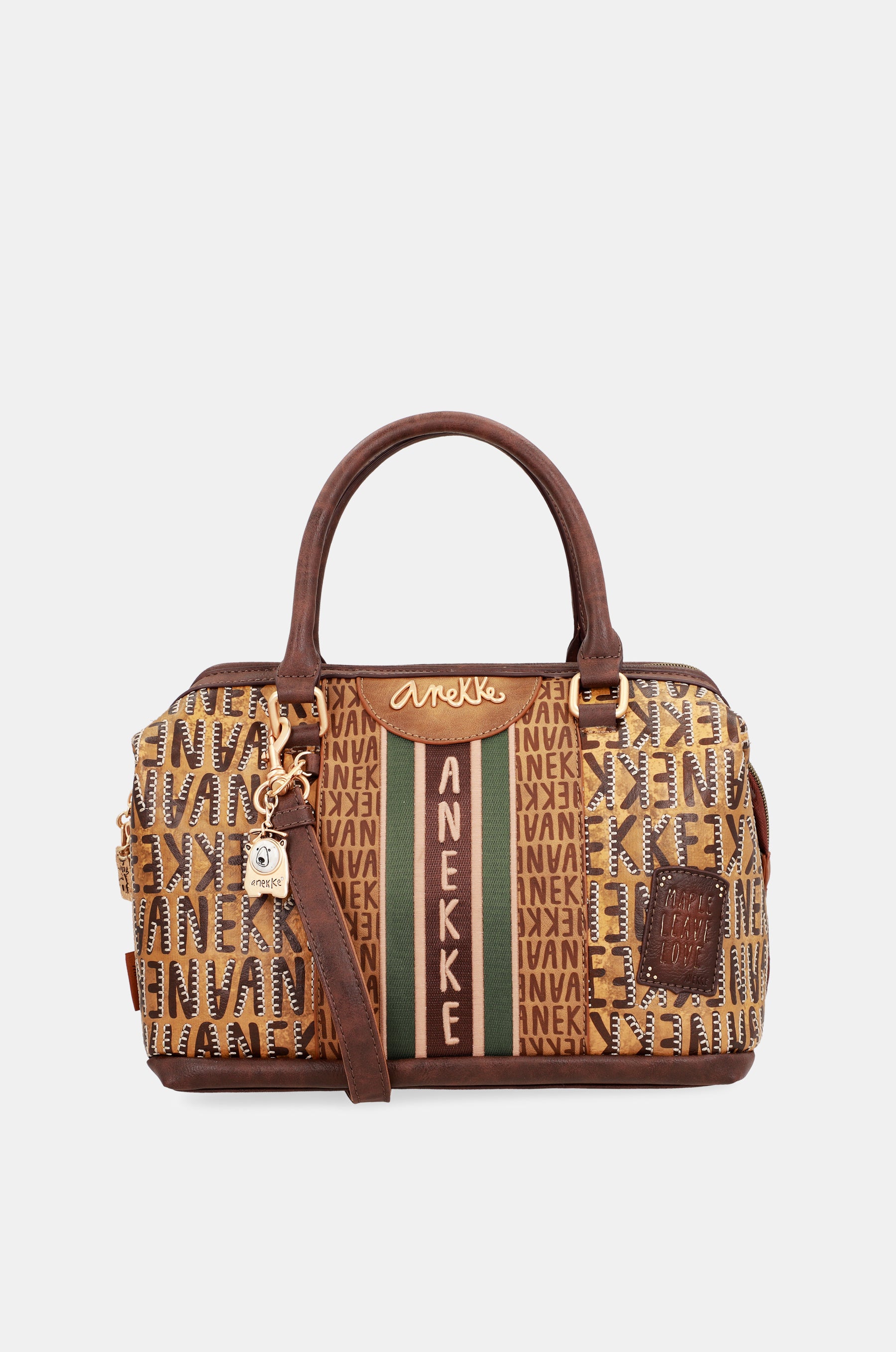 Sac de bowling de logo brun urbain