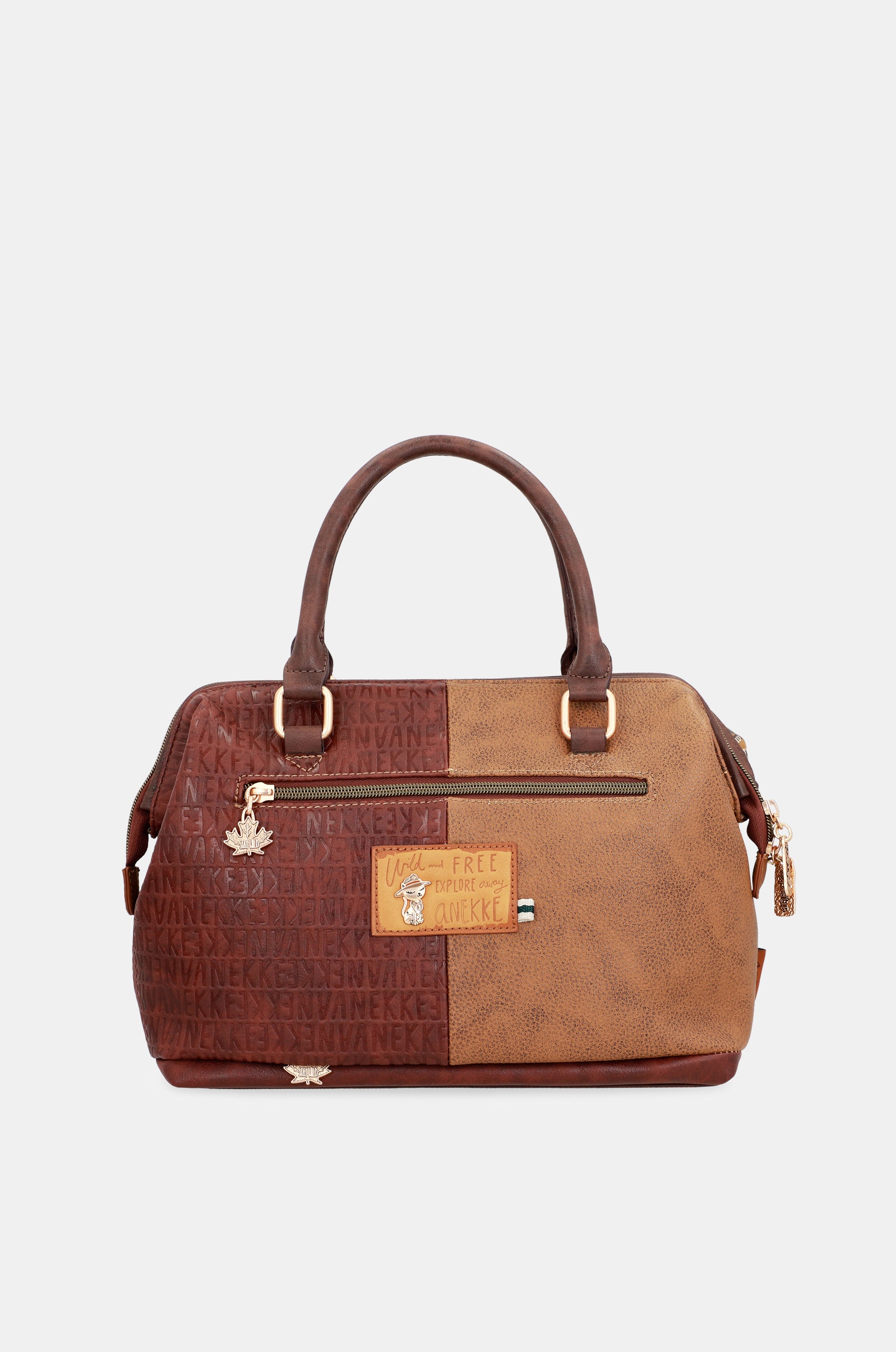 Sac de bowling de logo brun urbain