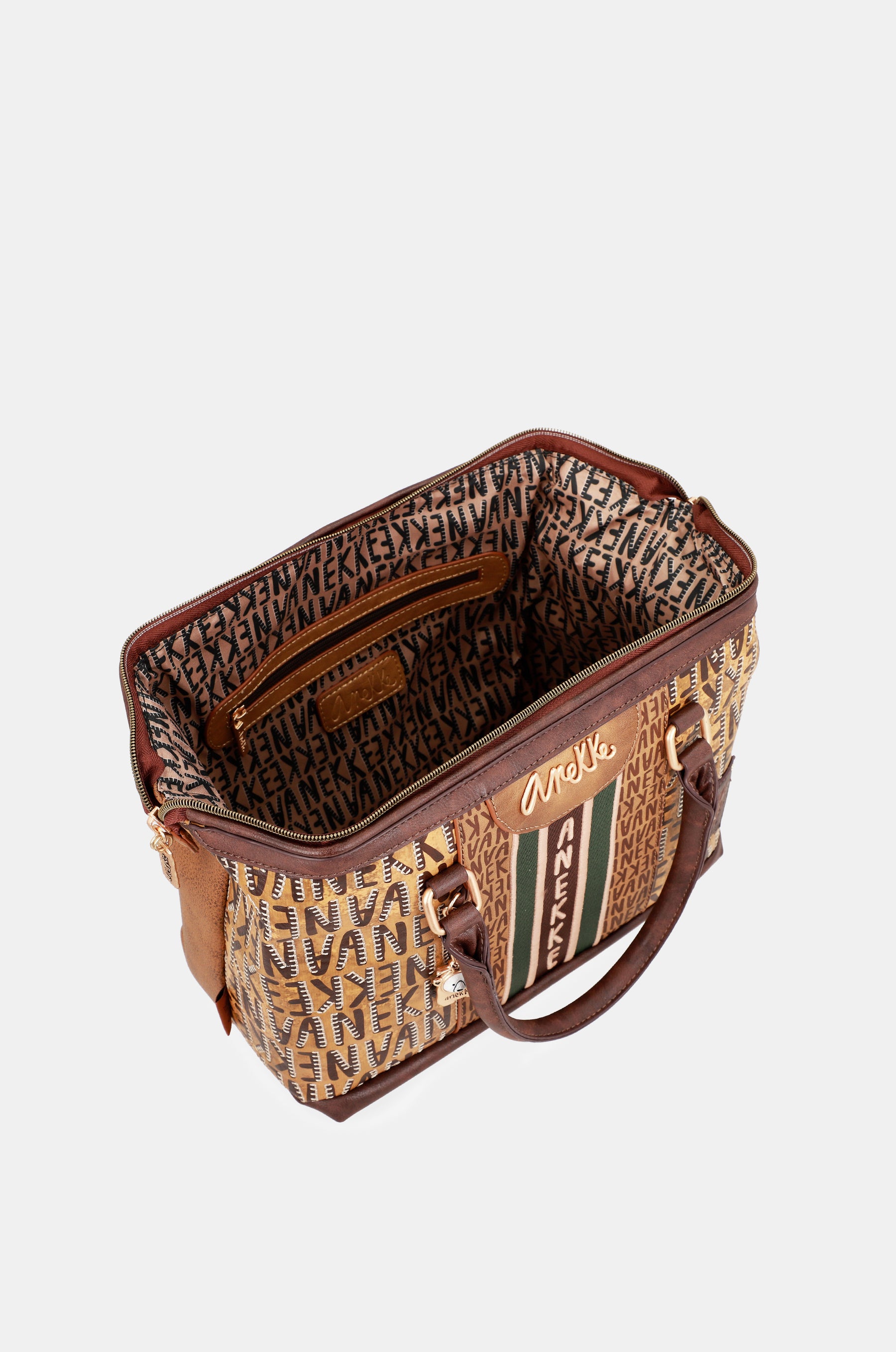 Sac de bowling de logo brun urbain