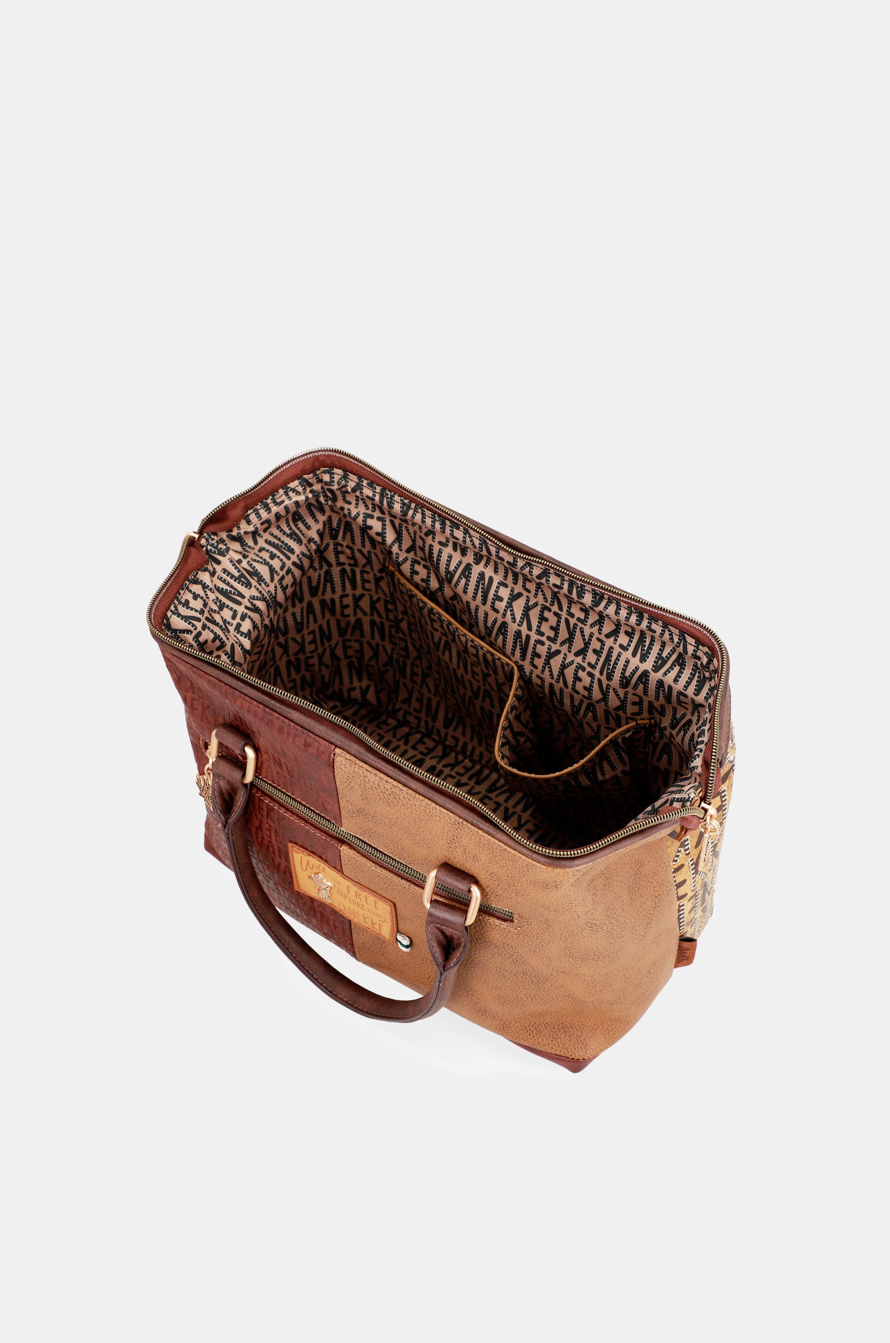 Sac de bowling de logo brun urbain