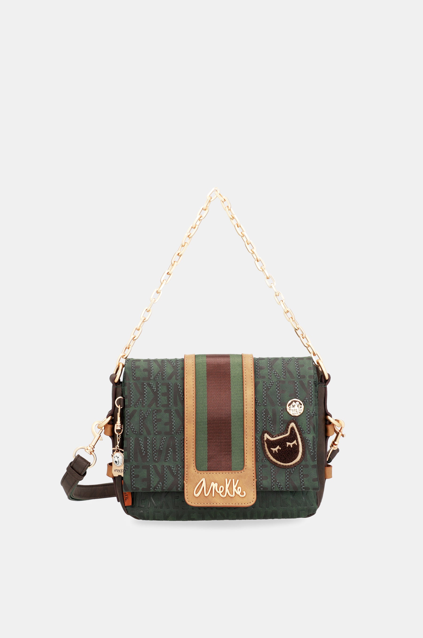 Sac à bandoulière verte urbain
