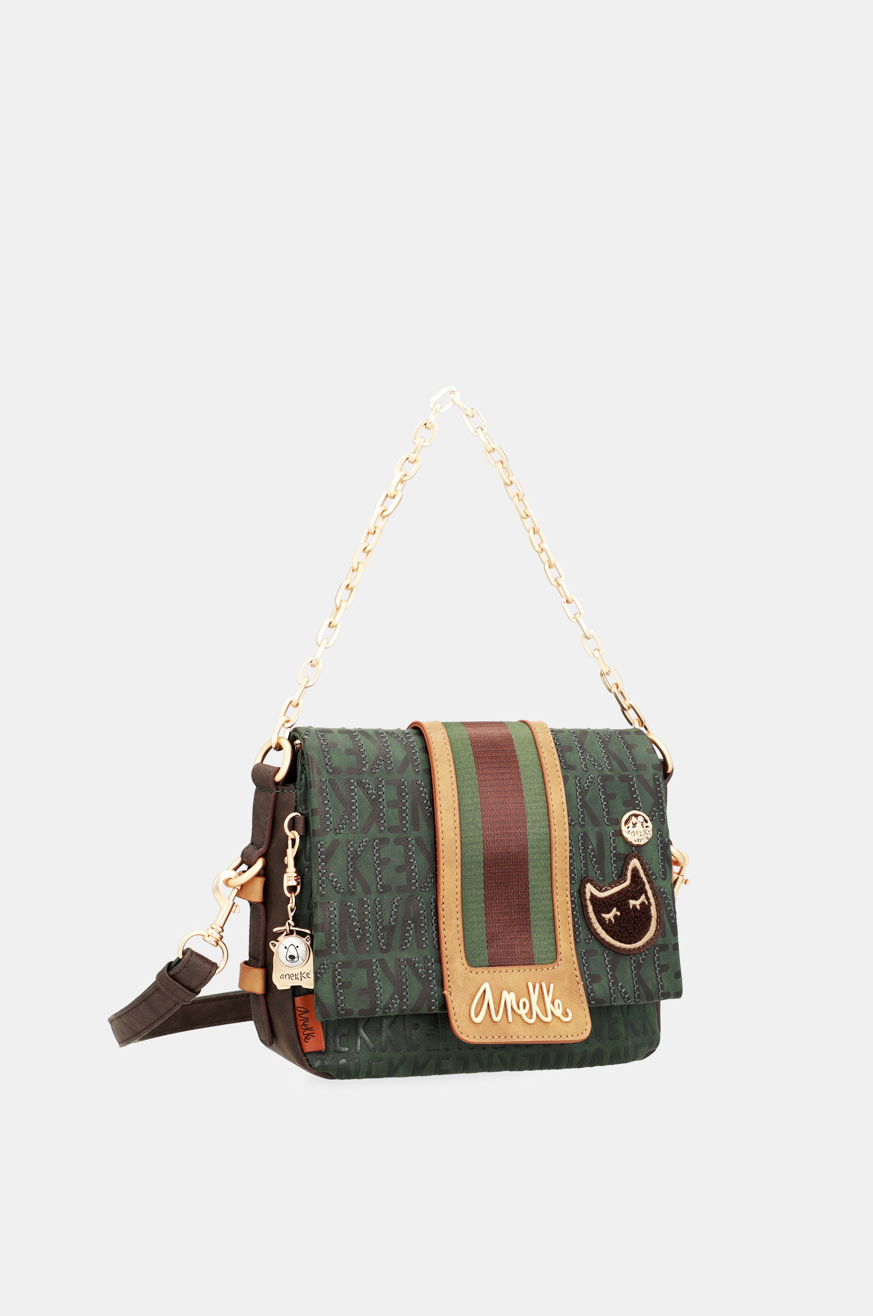 Sac à bandoulière verte urbain