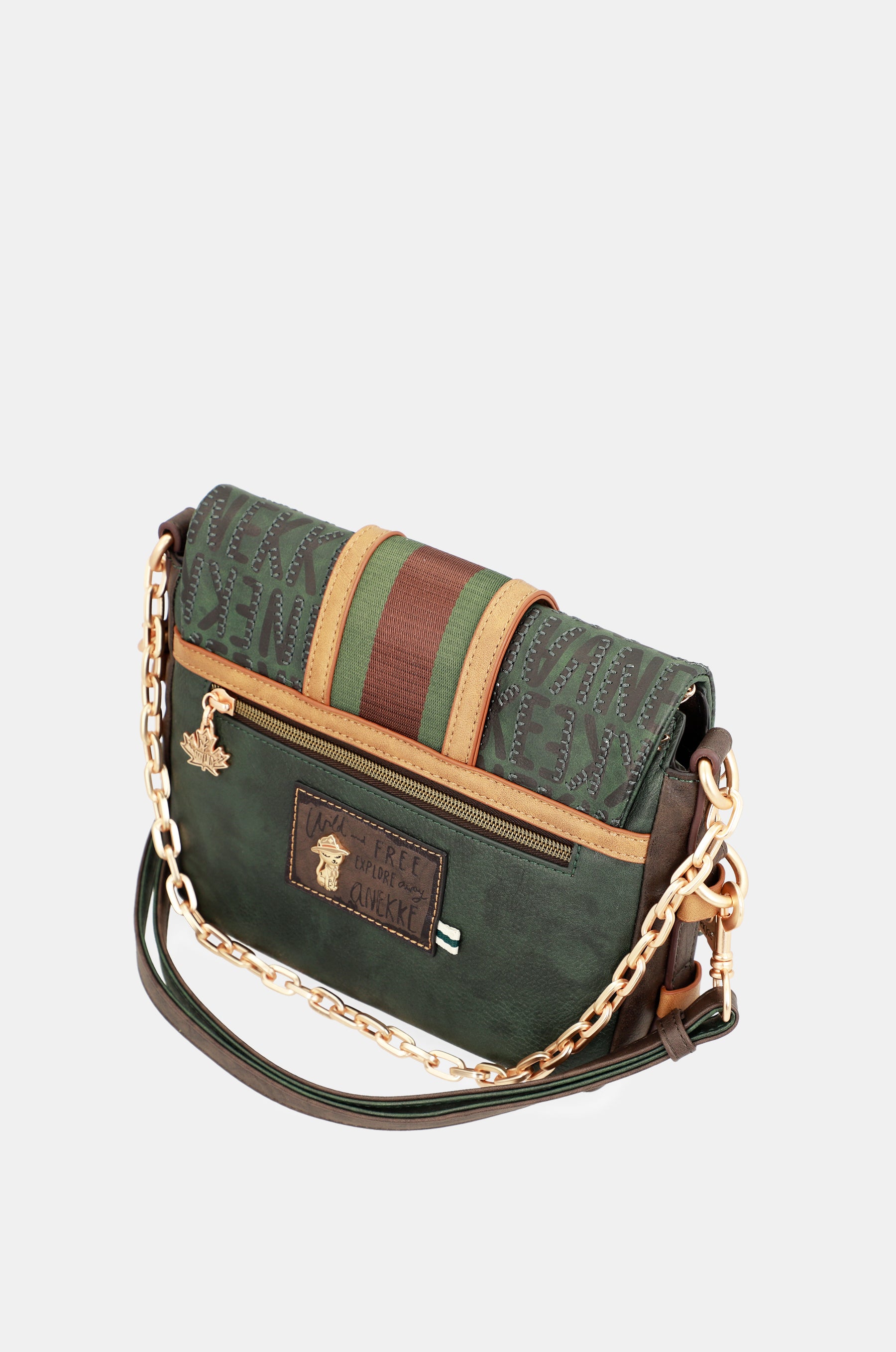 Sac à bandoulière verte urbain