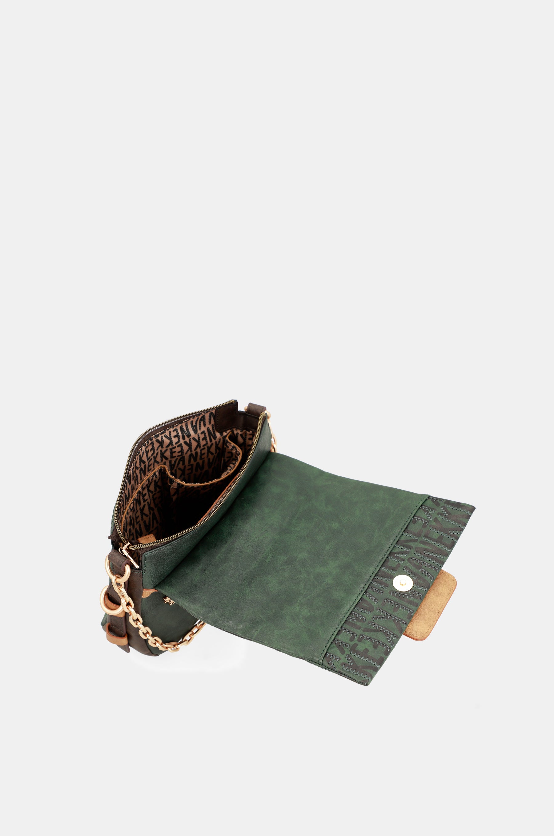 Sac à bandoulière verte urbain