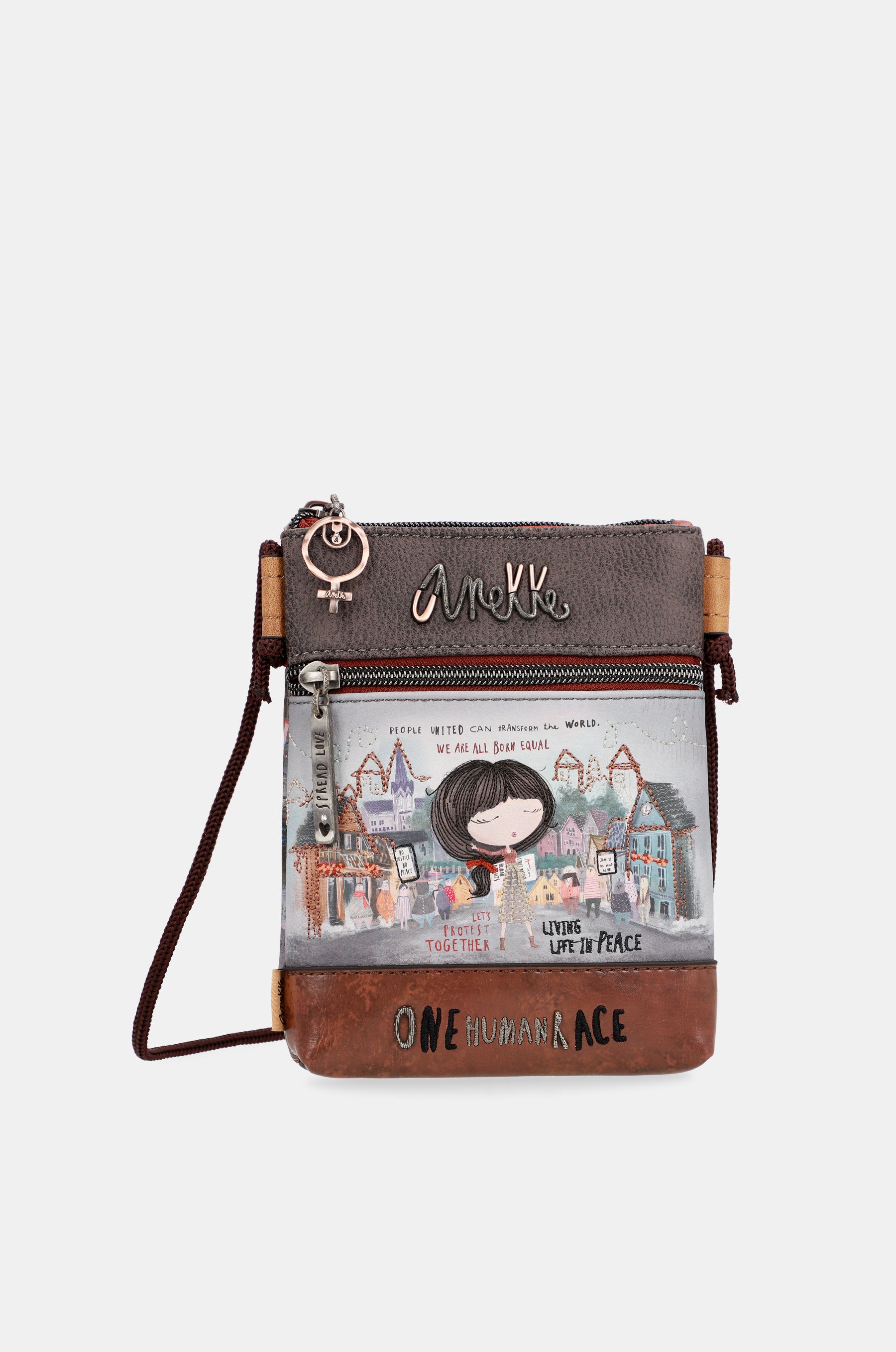 Mini sac à bandoulière avec voix à double compartiment