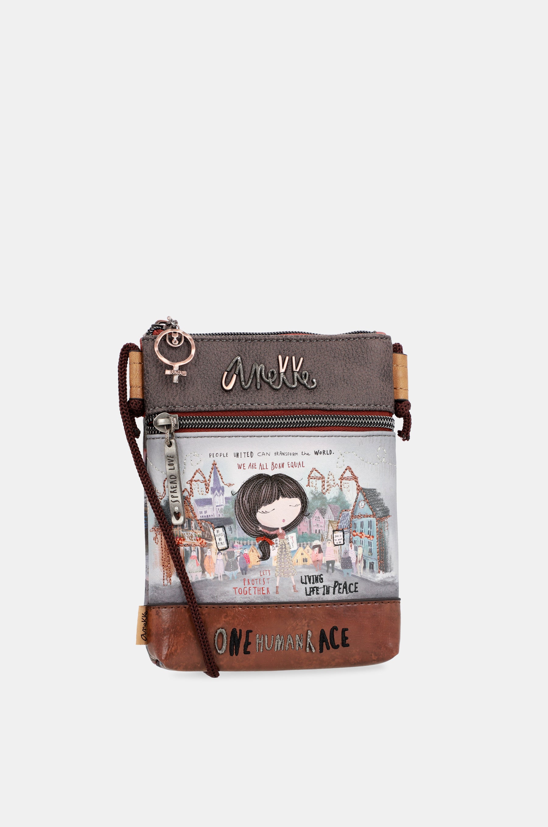 Mini sac à bandoulière avec voix à double compartiment