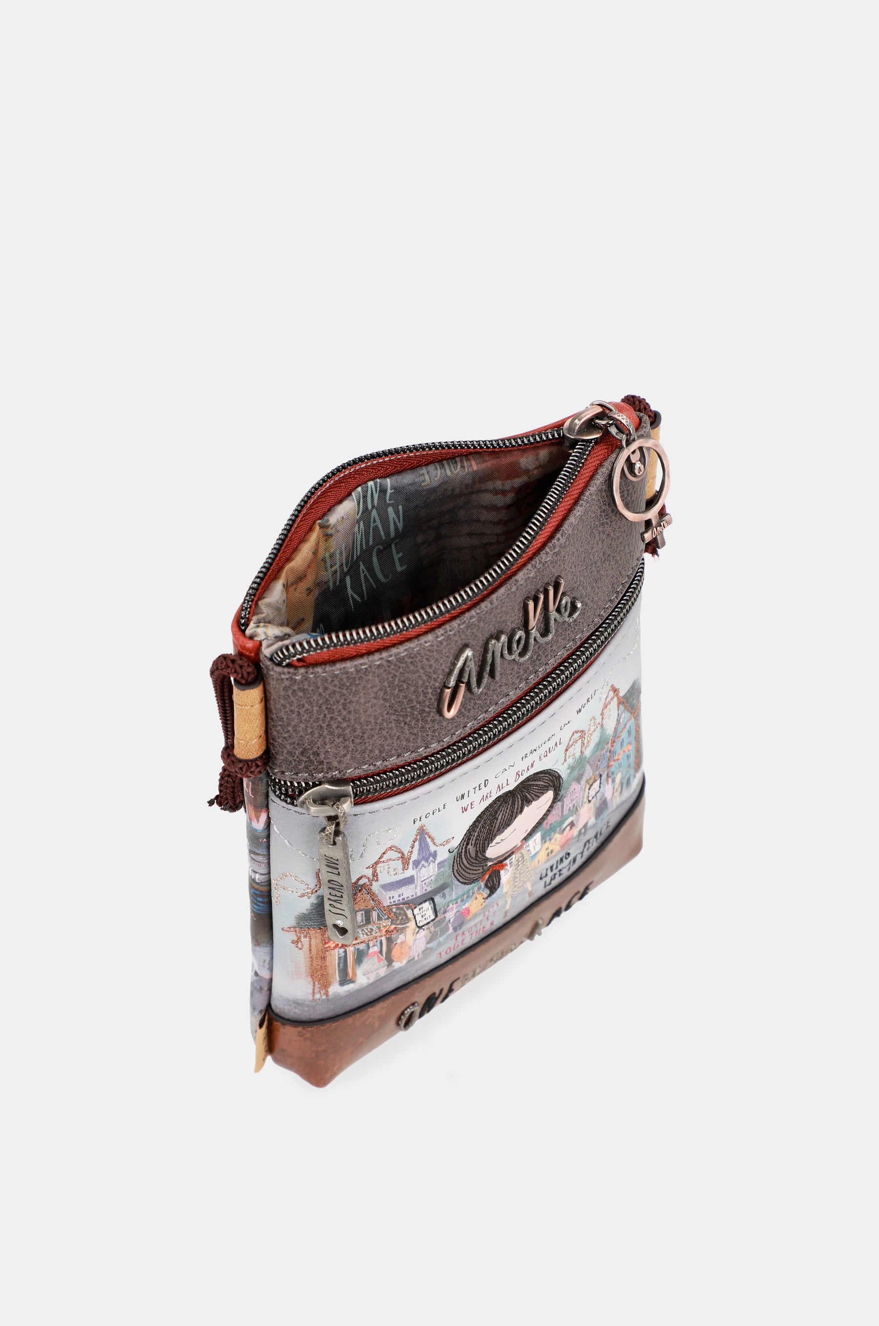 Mini sac à bandoulière avec voix à double compartiment