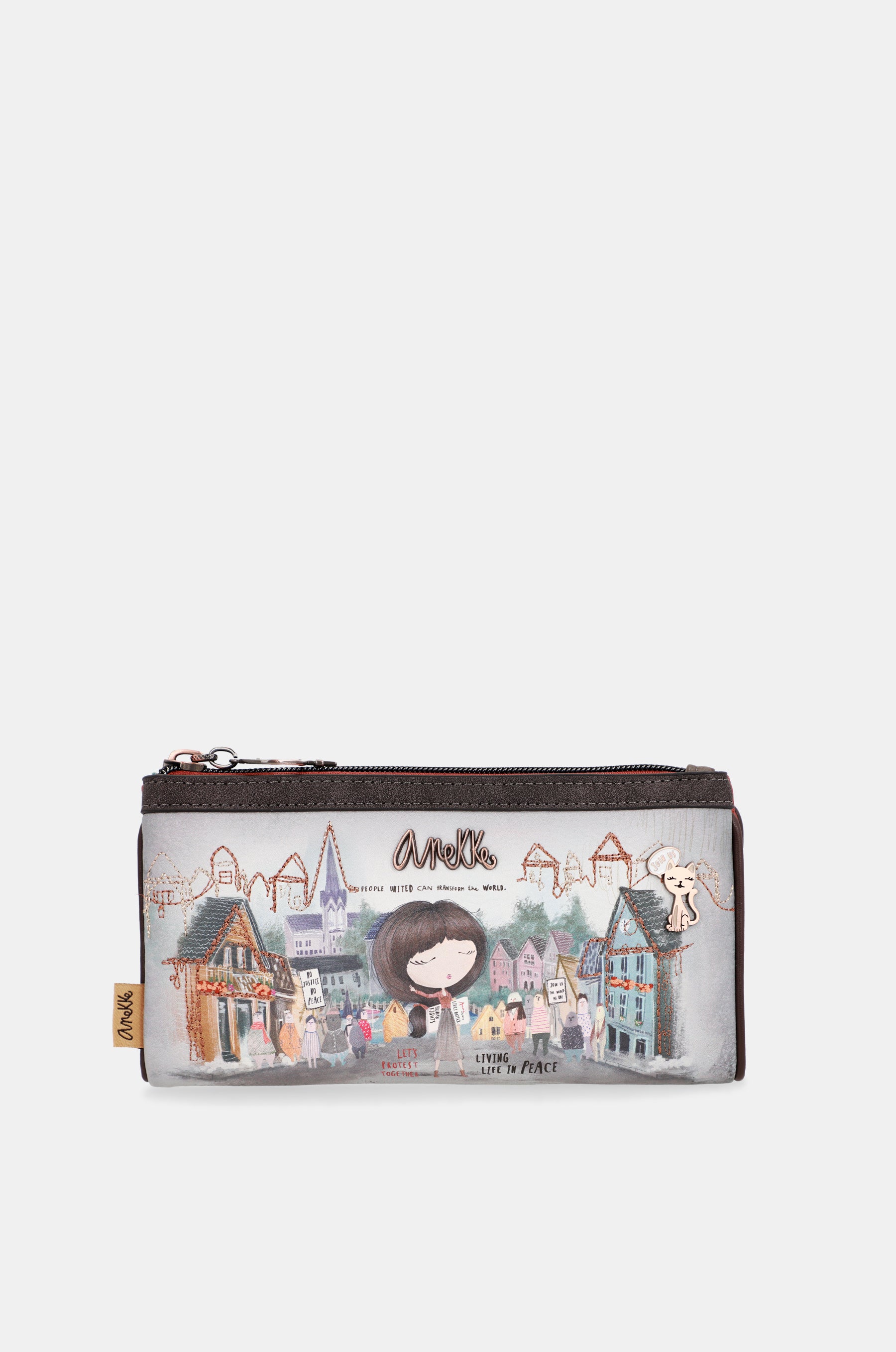 Portefeuille avec voix de porte-carte amovible