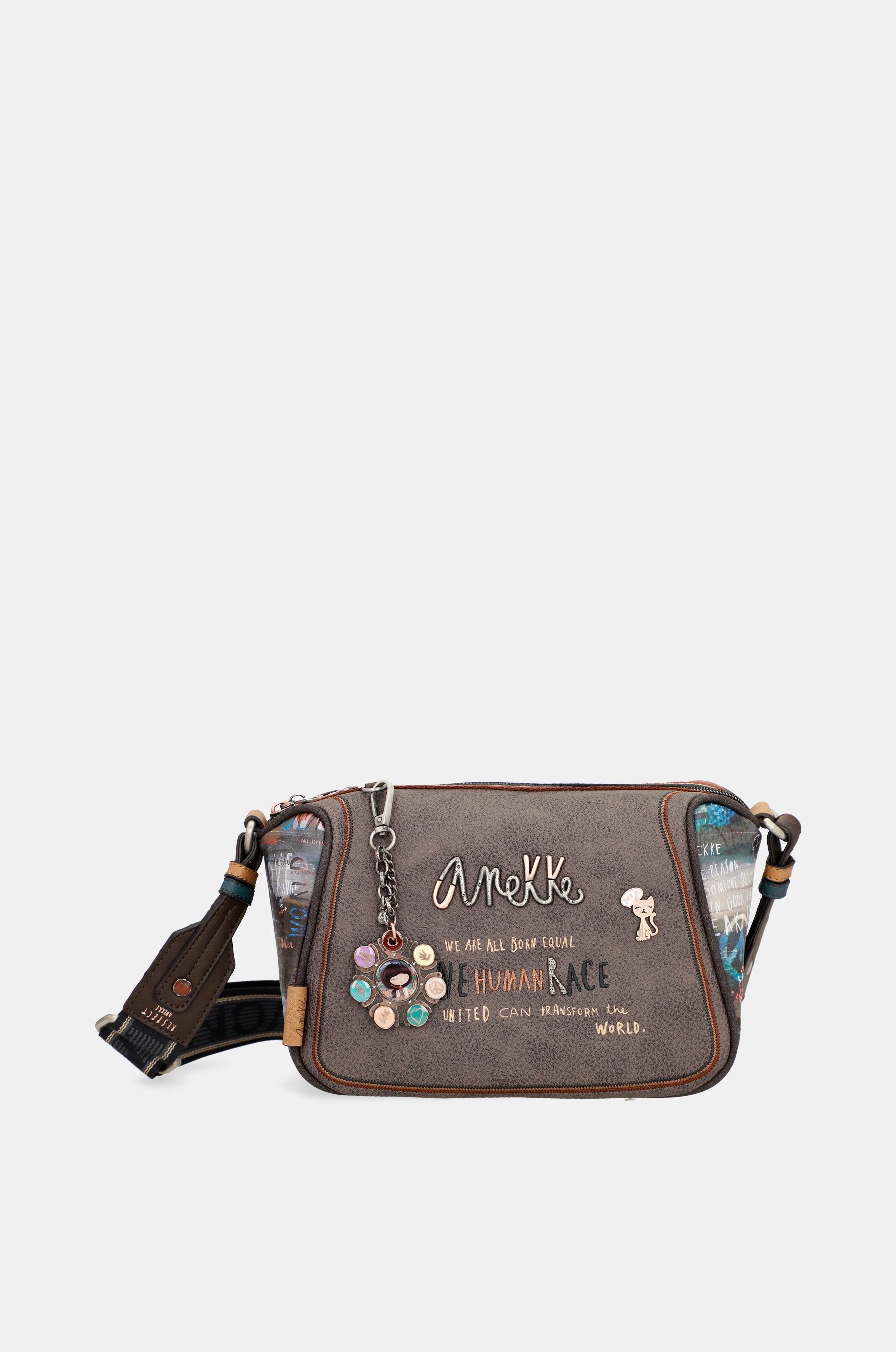 Sac à bandoulière imprimé respect