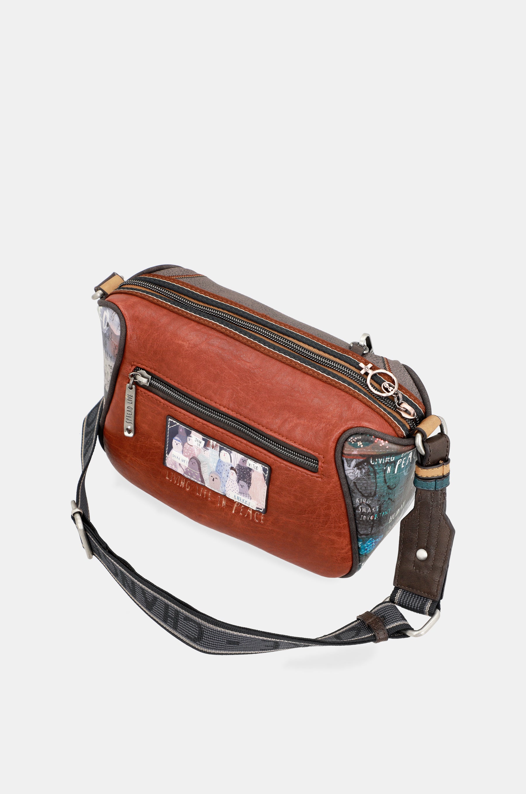 Sac à bandoulière imprimé respect