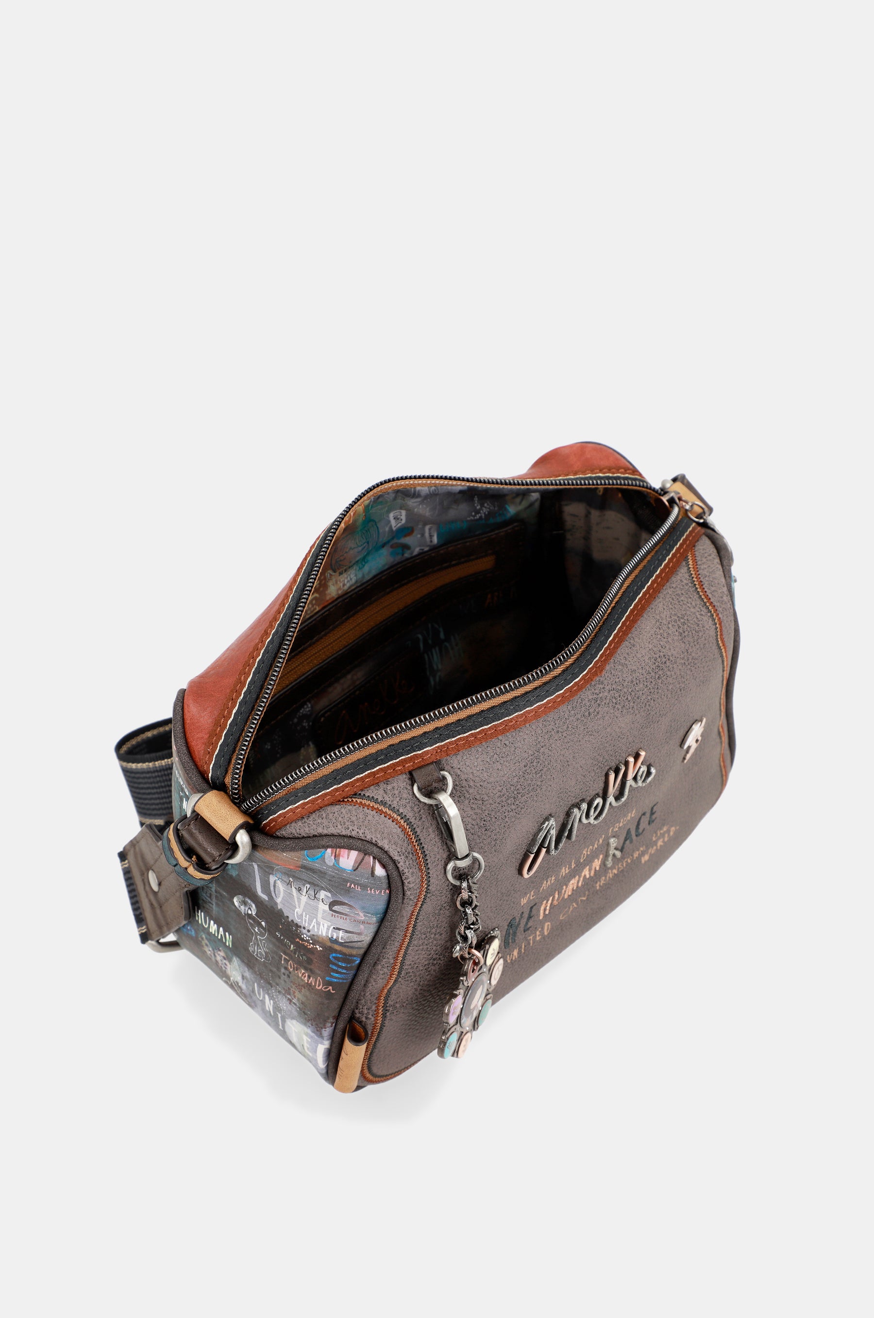 Sac à bandoulière imprimé respect