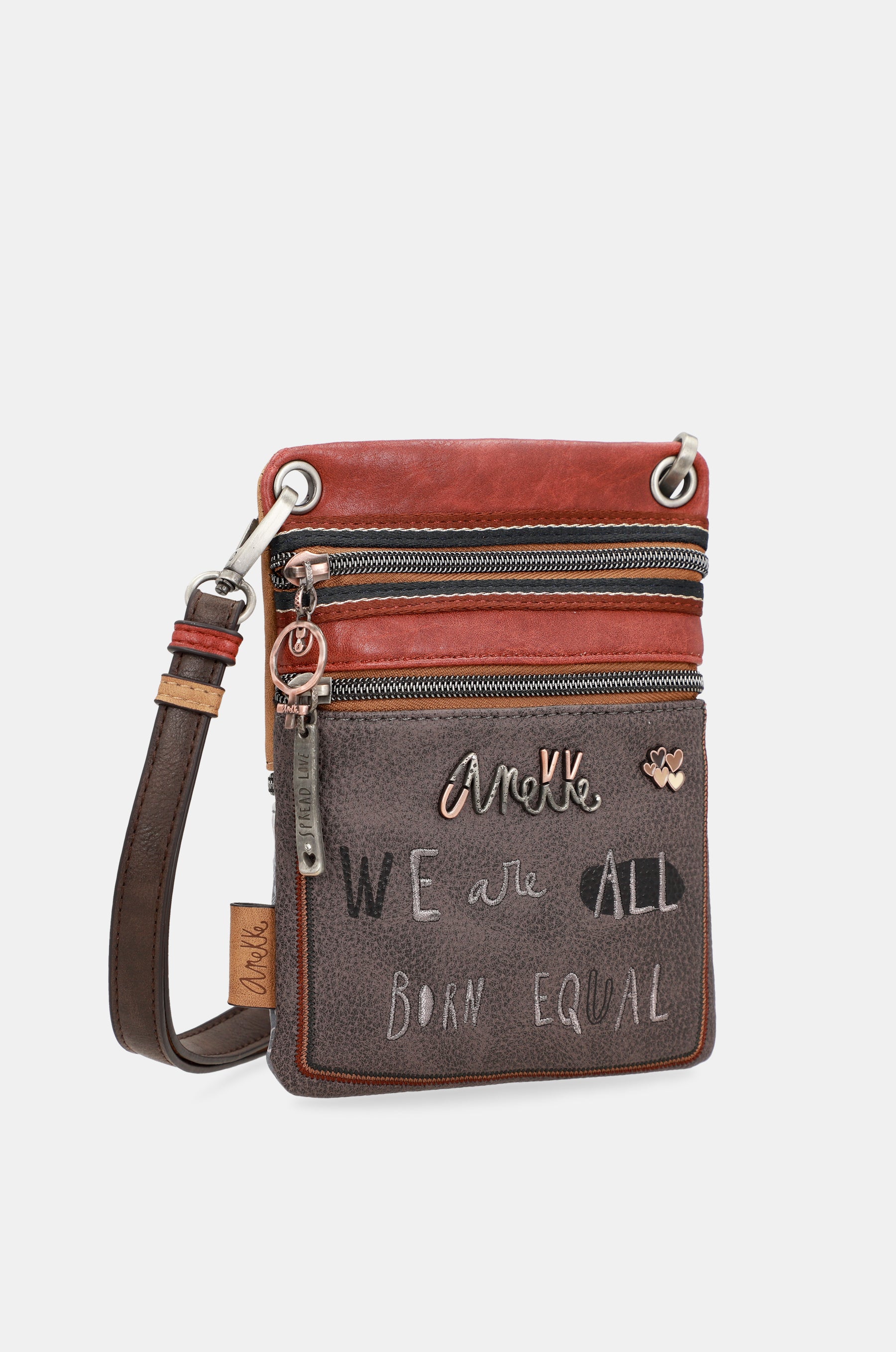 Respectez le mini sac d'épaule à double compartiment