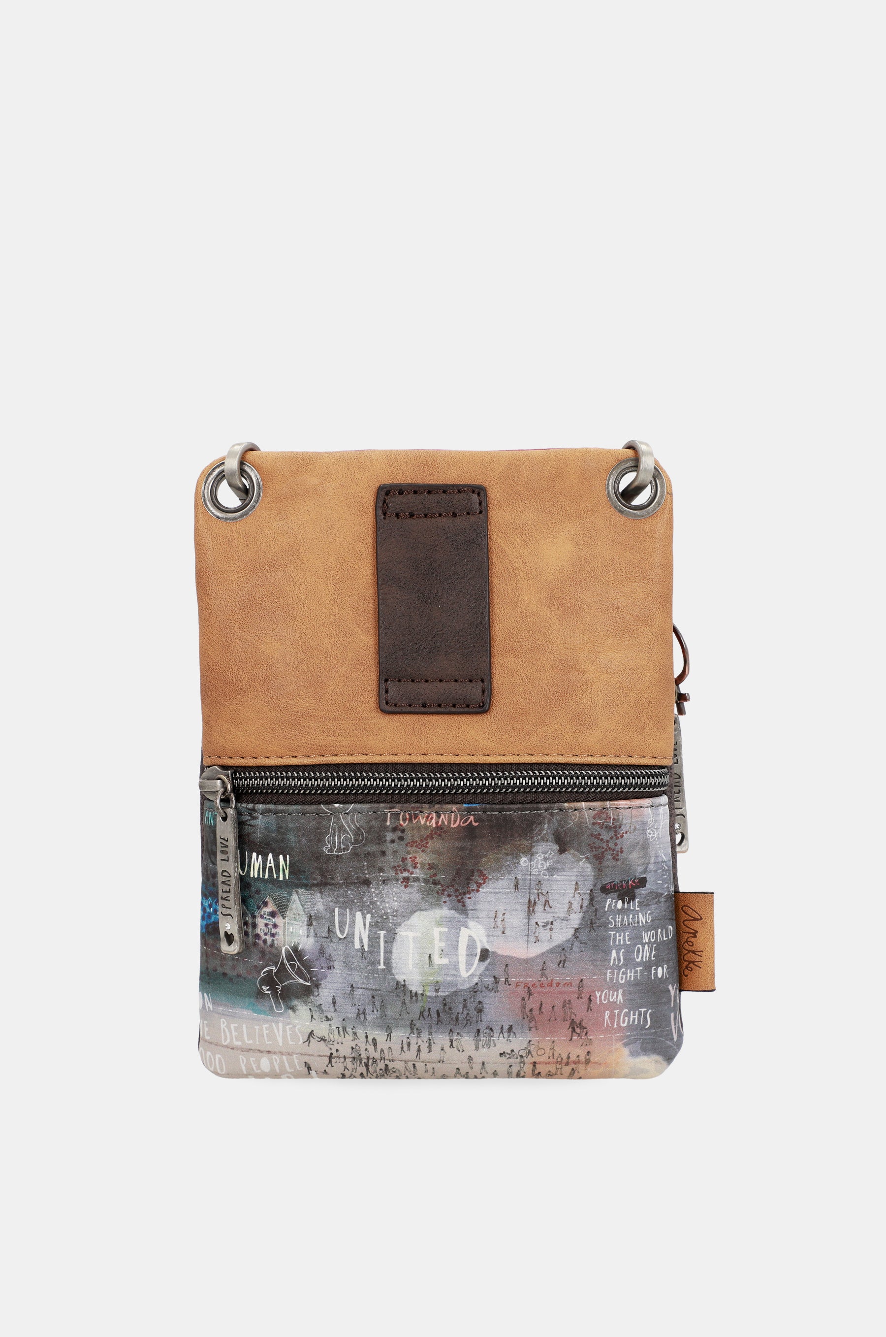 Respectez le mini sac d'épaule à double compartiment