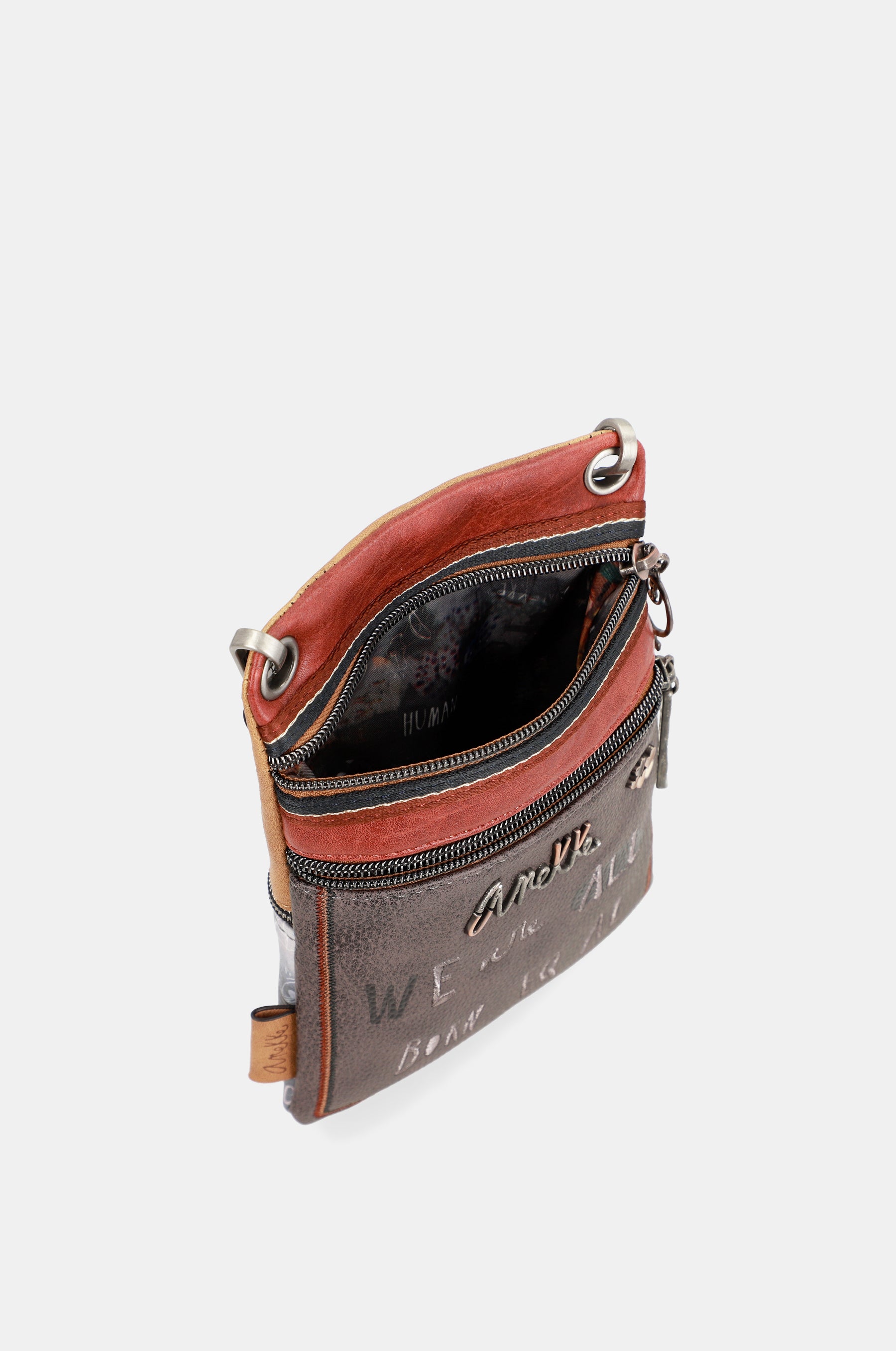 Respectez le mini sac d'épaule à double compartiment