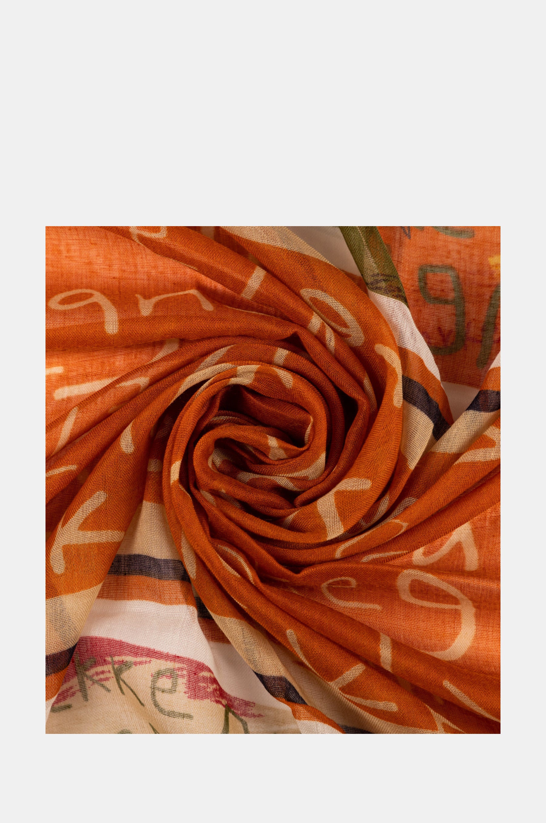 Magic Souls Ocher Print Scarf
