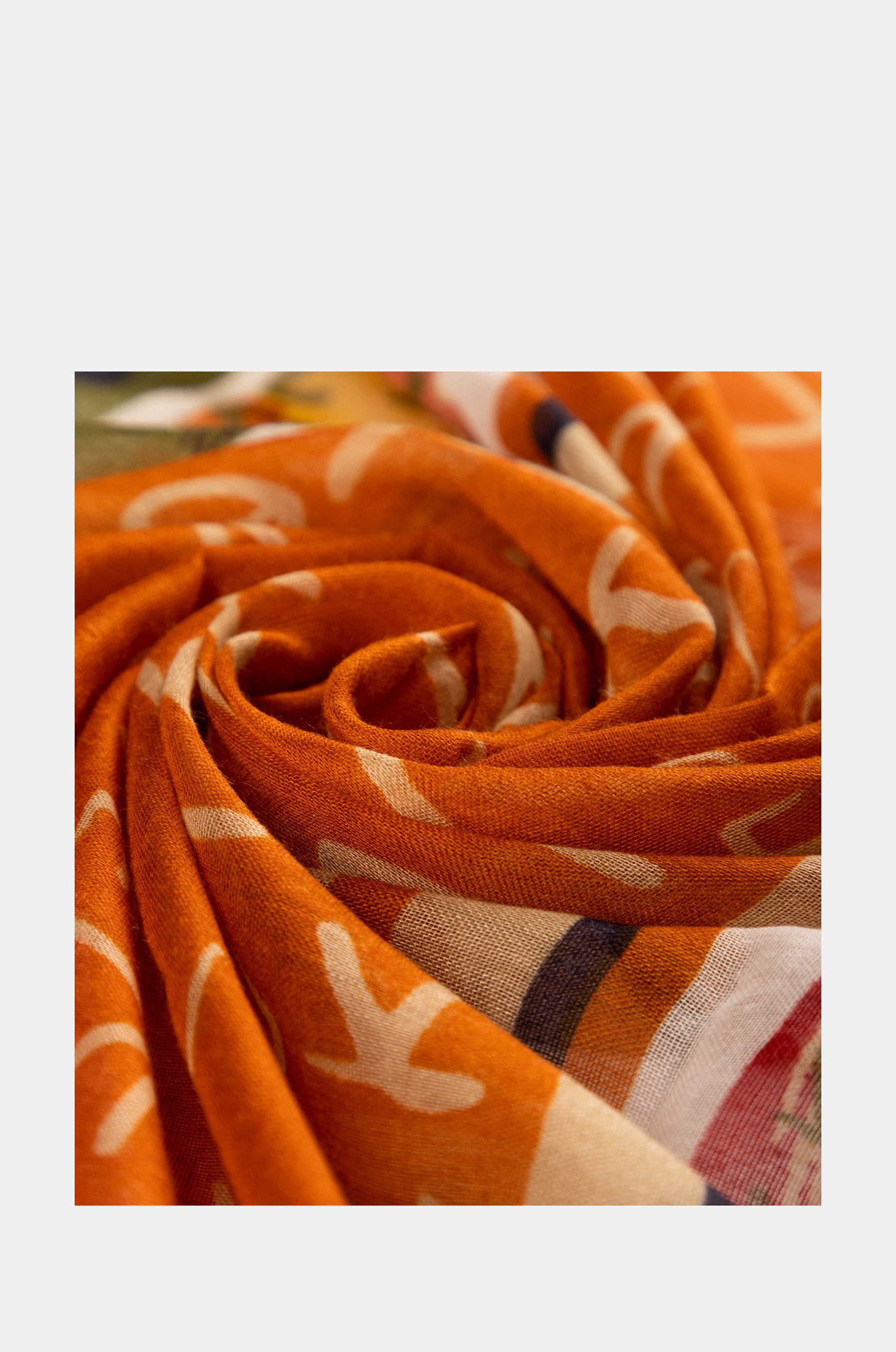 Magic Souls Ocher Print Scarf