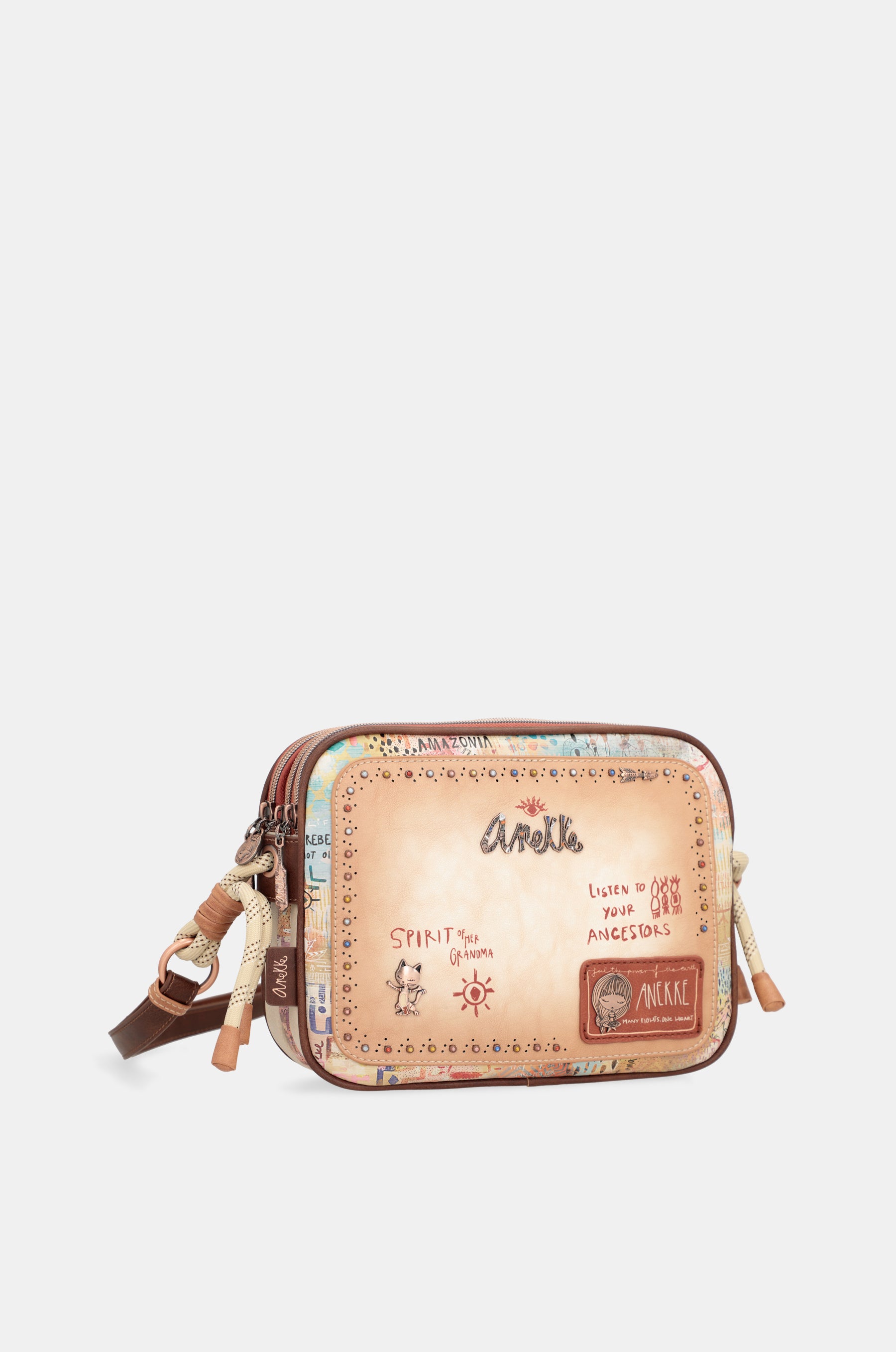 Sac à bandoulière de tribu avec 3 compartiments