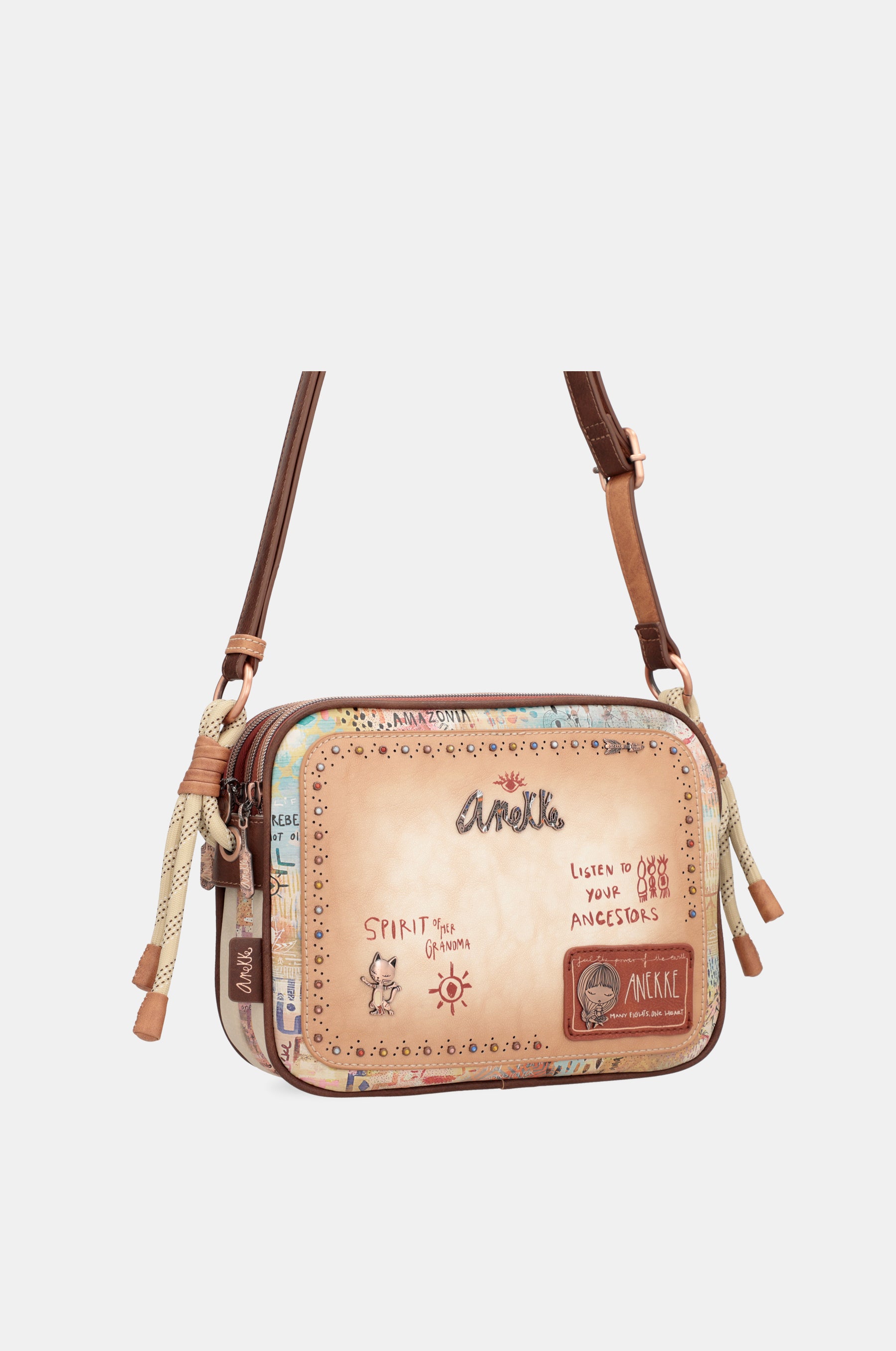 Sac à bandoulière de tribu avec 3 compartiments