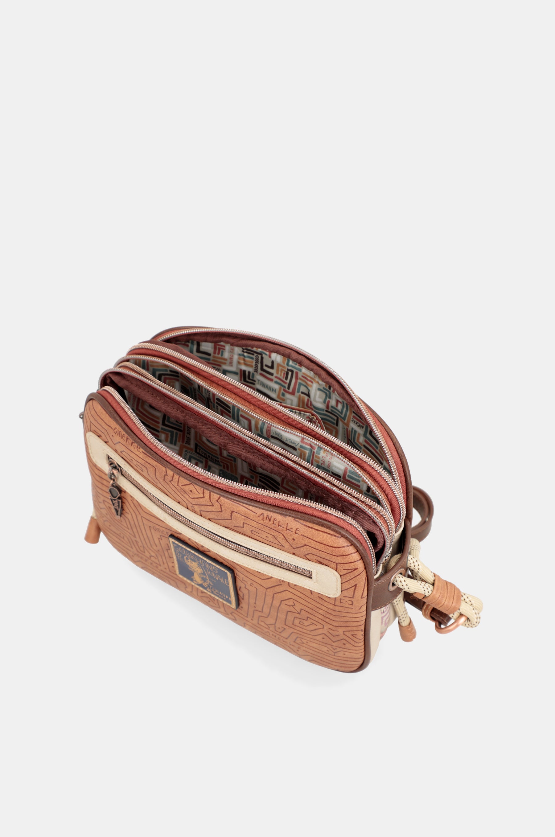 Sac à bandoulière de tribu avec 3 compartiments