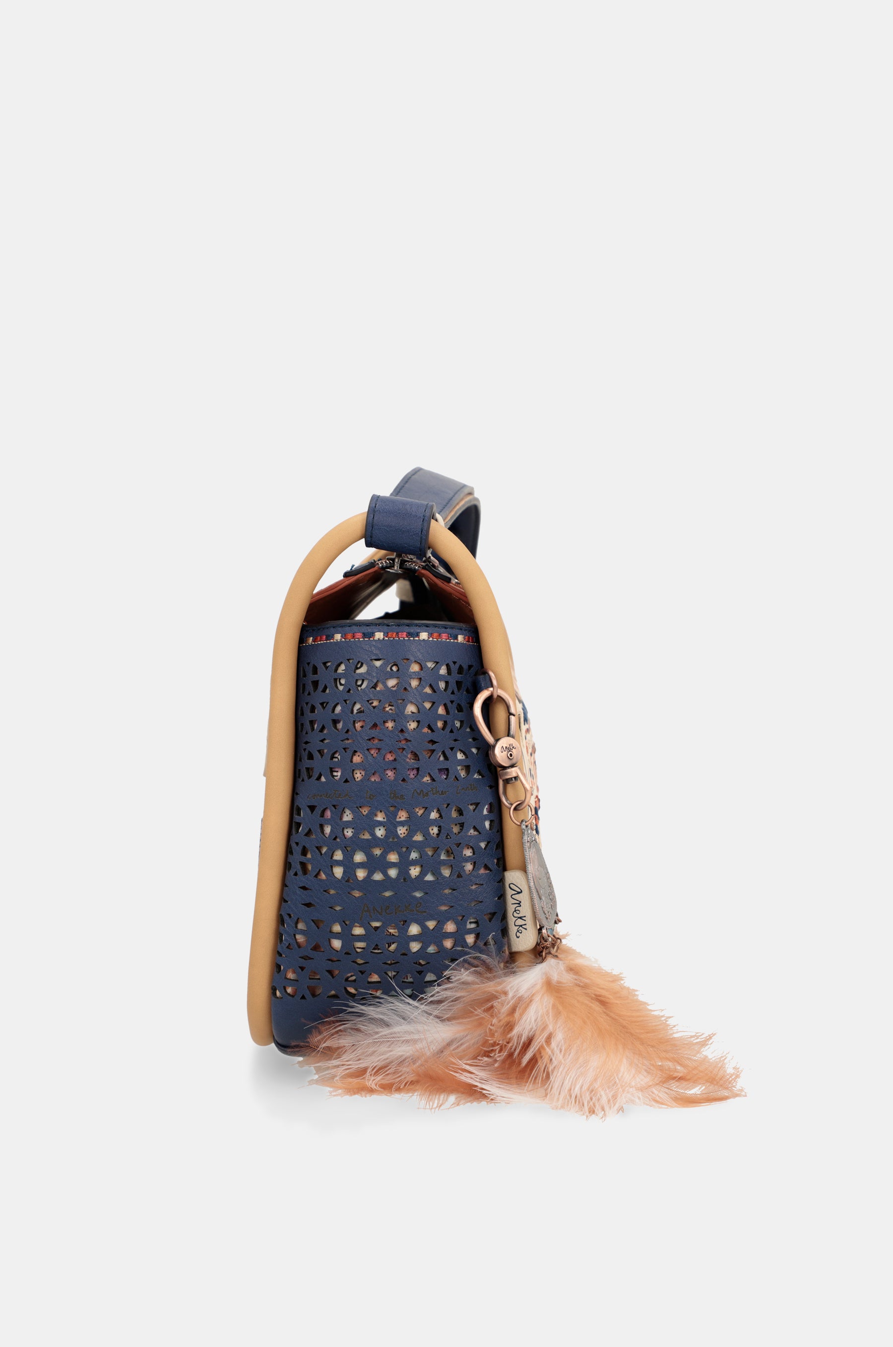 Sac à bandoulière imprimé en bleu marine de la tribu Navy
