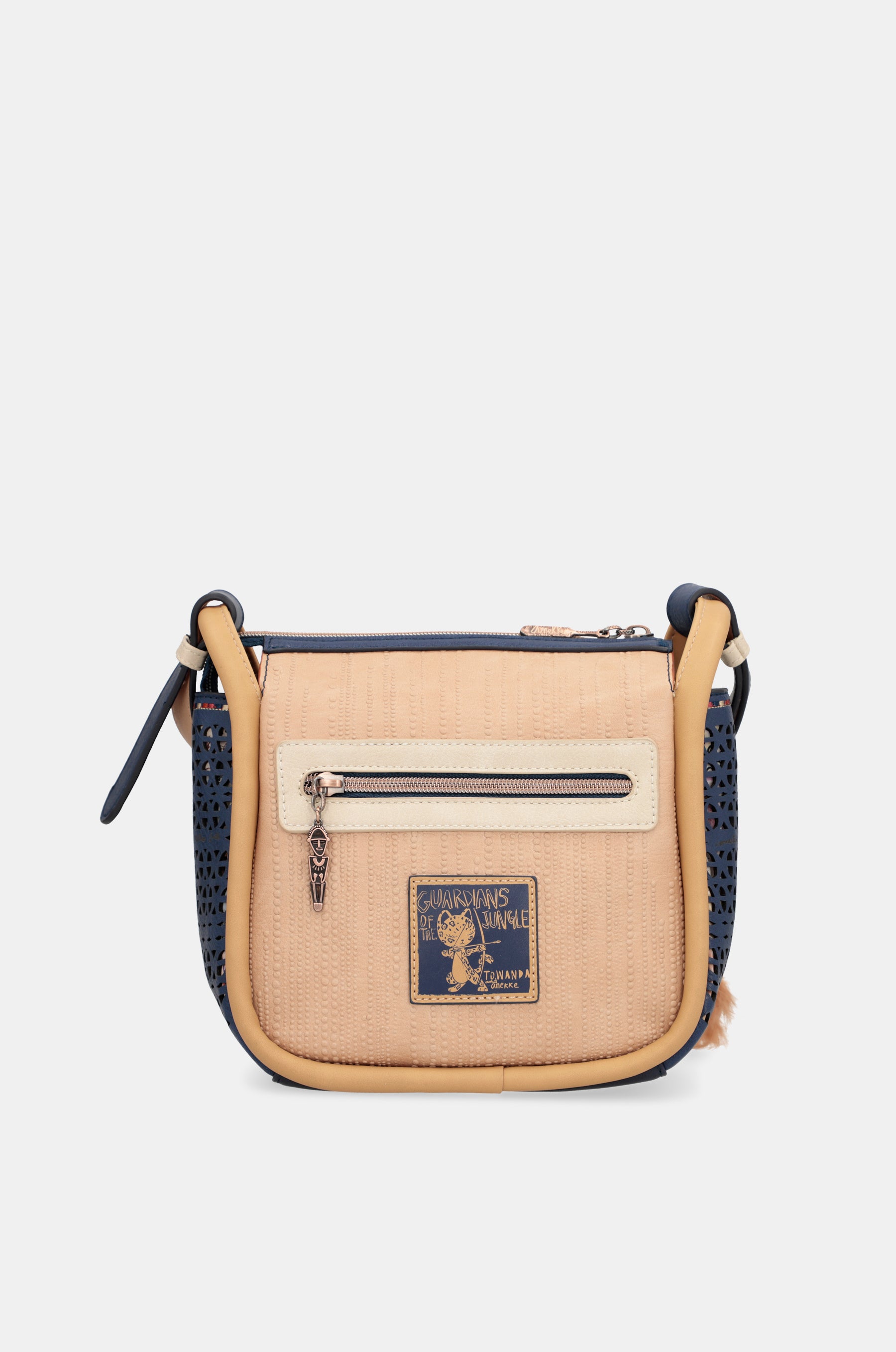 Sac à bandoulière imprimé en bleu marine de la tribu Navy