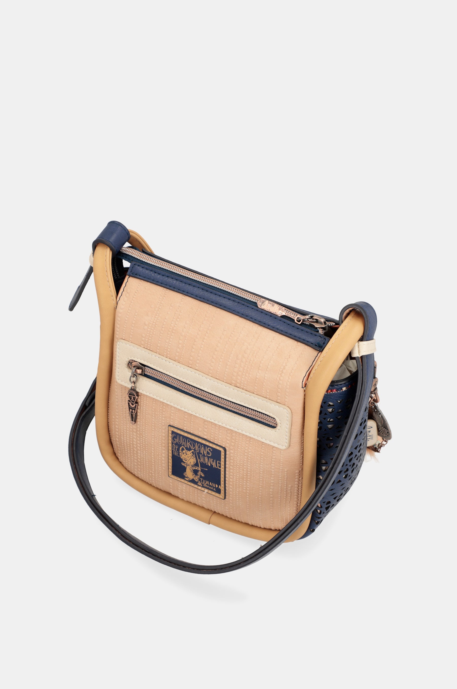 Sac à bandoulière imprimé en bleu marine de la tribu Navy